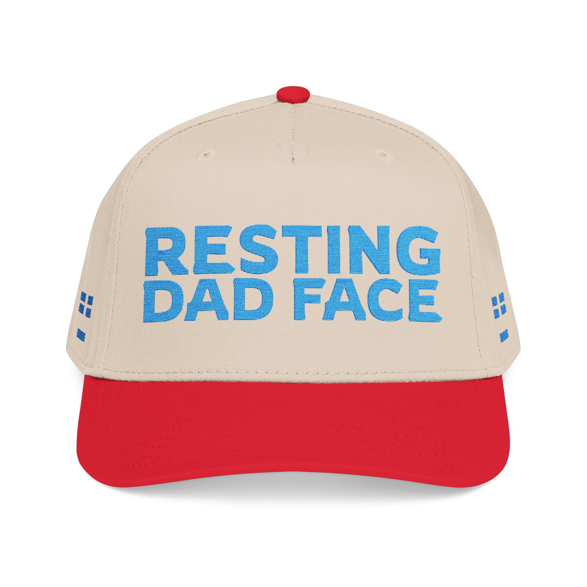 Resting Dad Face Cap - Light Blue Embroidery