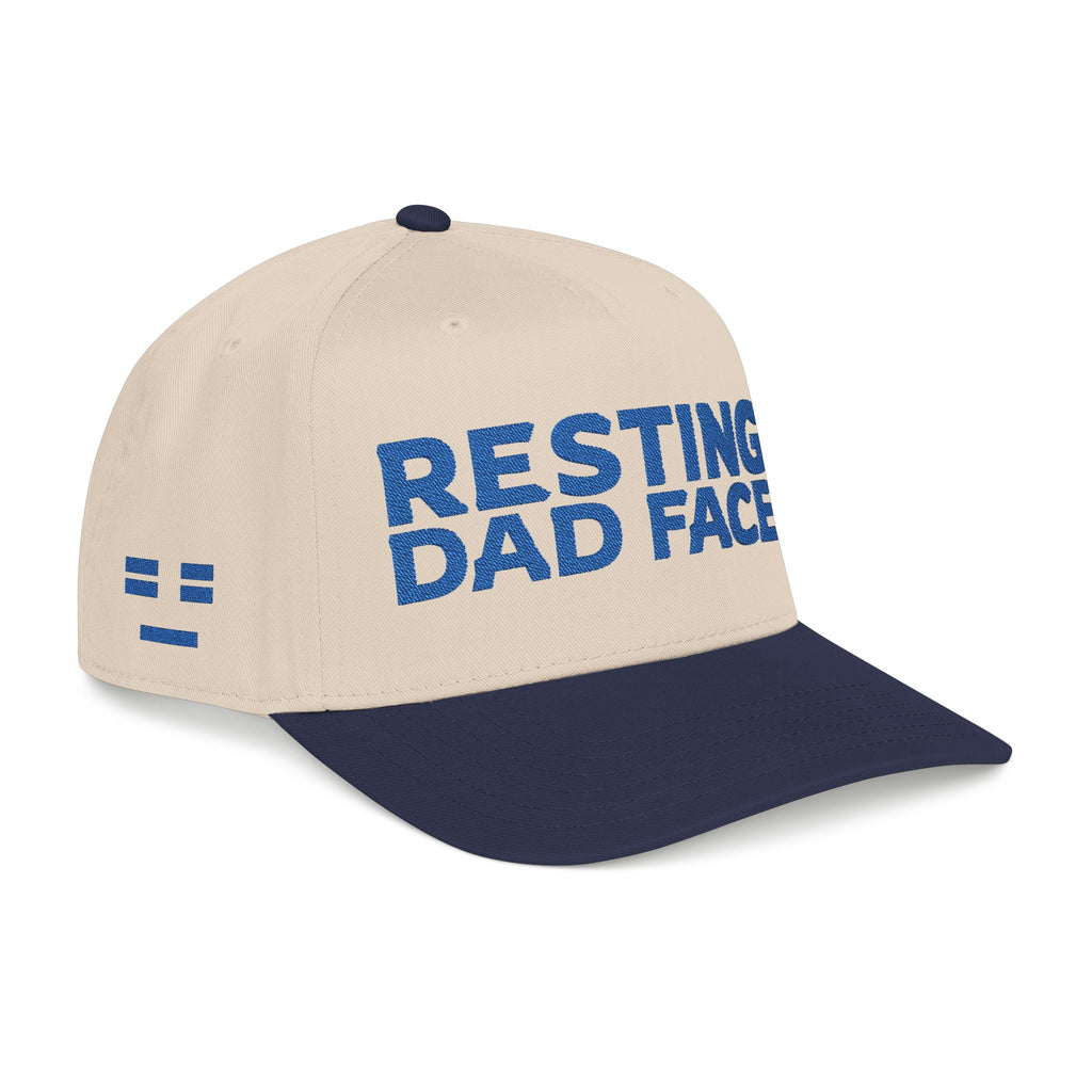 Resting Dad Face Cap - Blue Embroidery