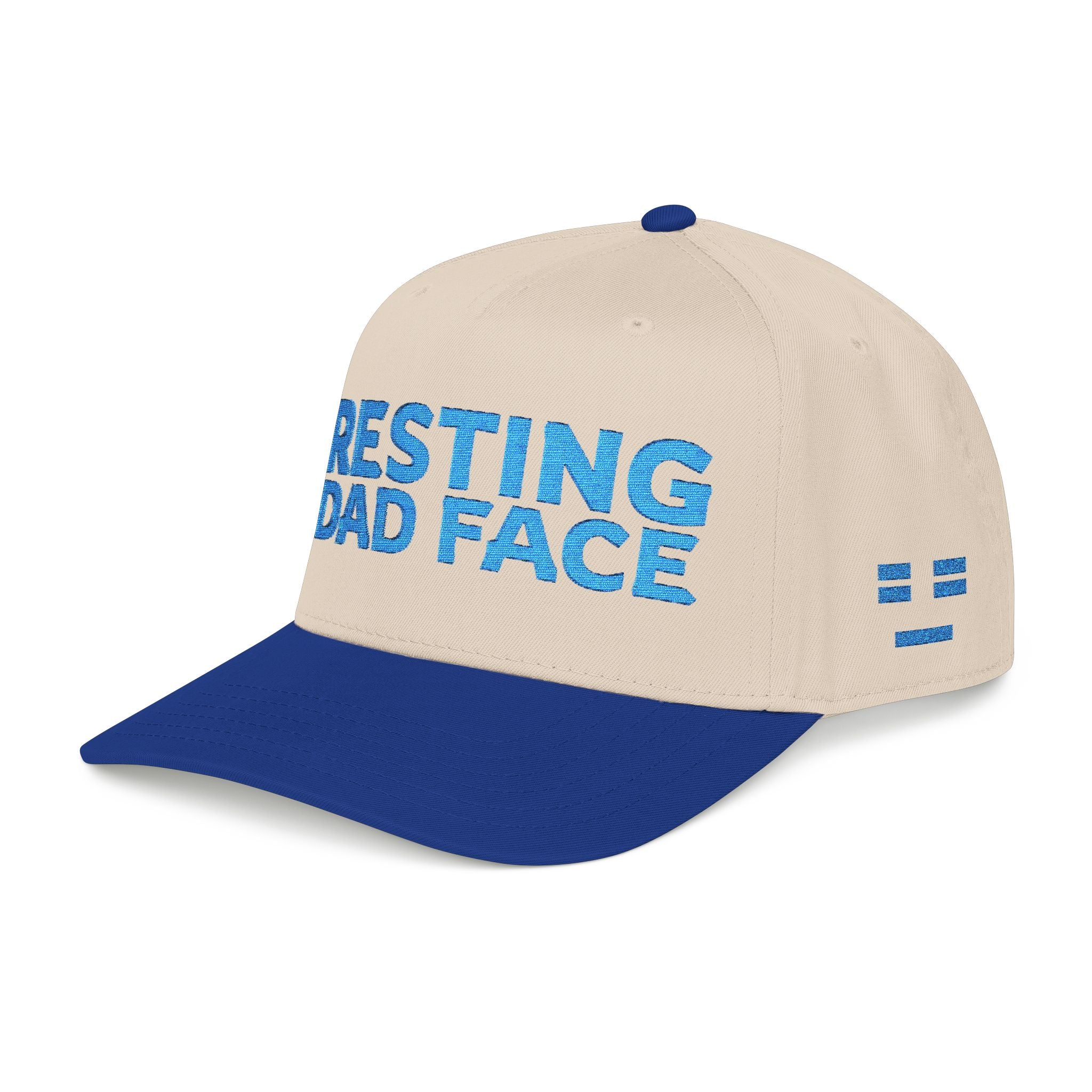 Resting Dad Face Cap - Light Blue Embroidery