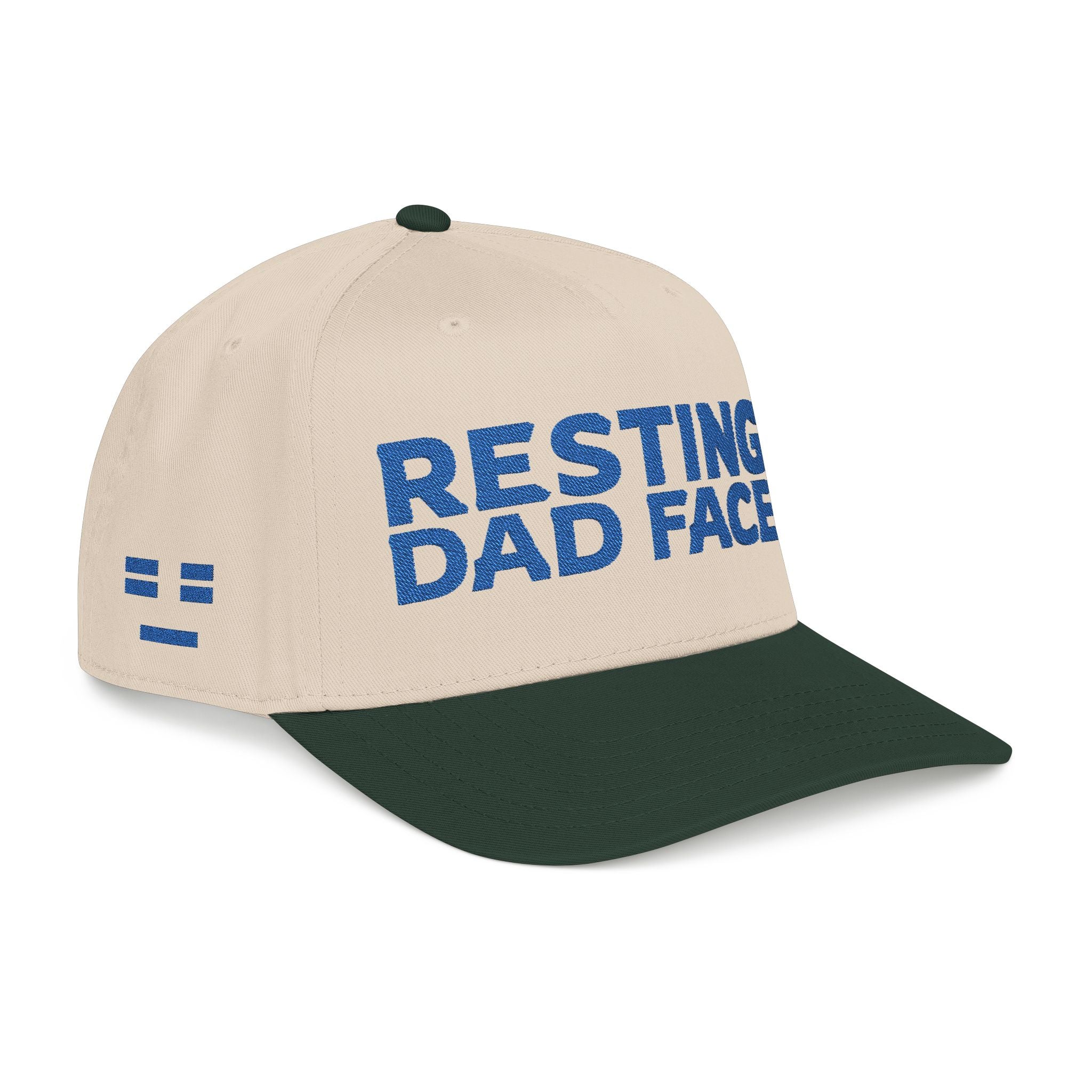 Resting Dad Face Cap - Blue Embroidery