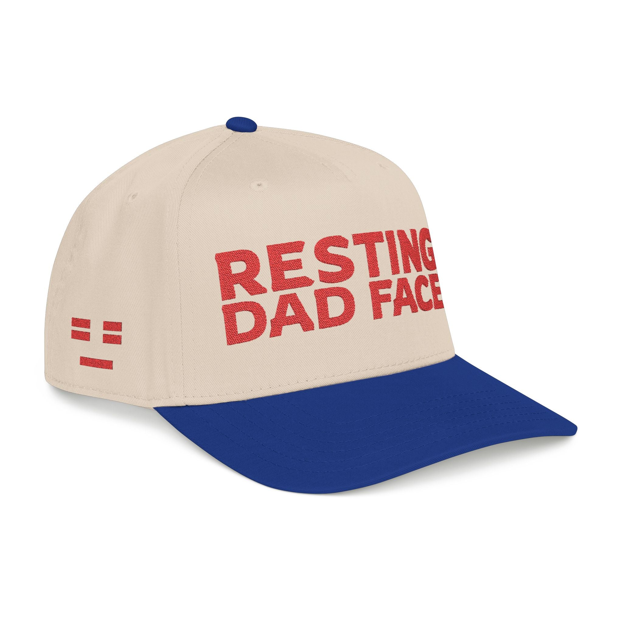 Resting Dad Face Cap - Red Embroidery