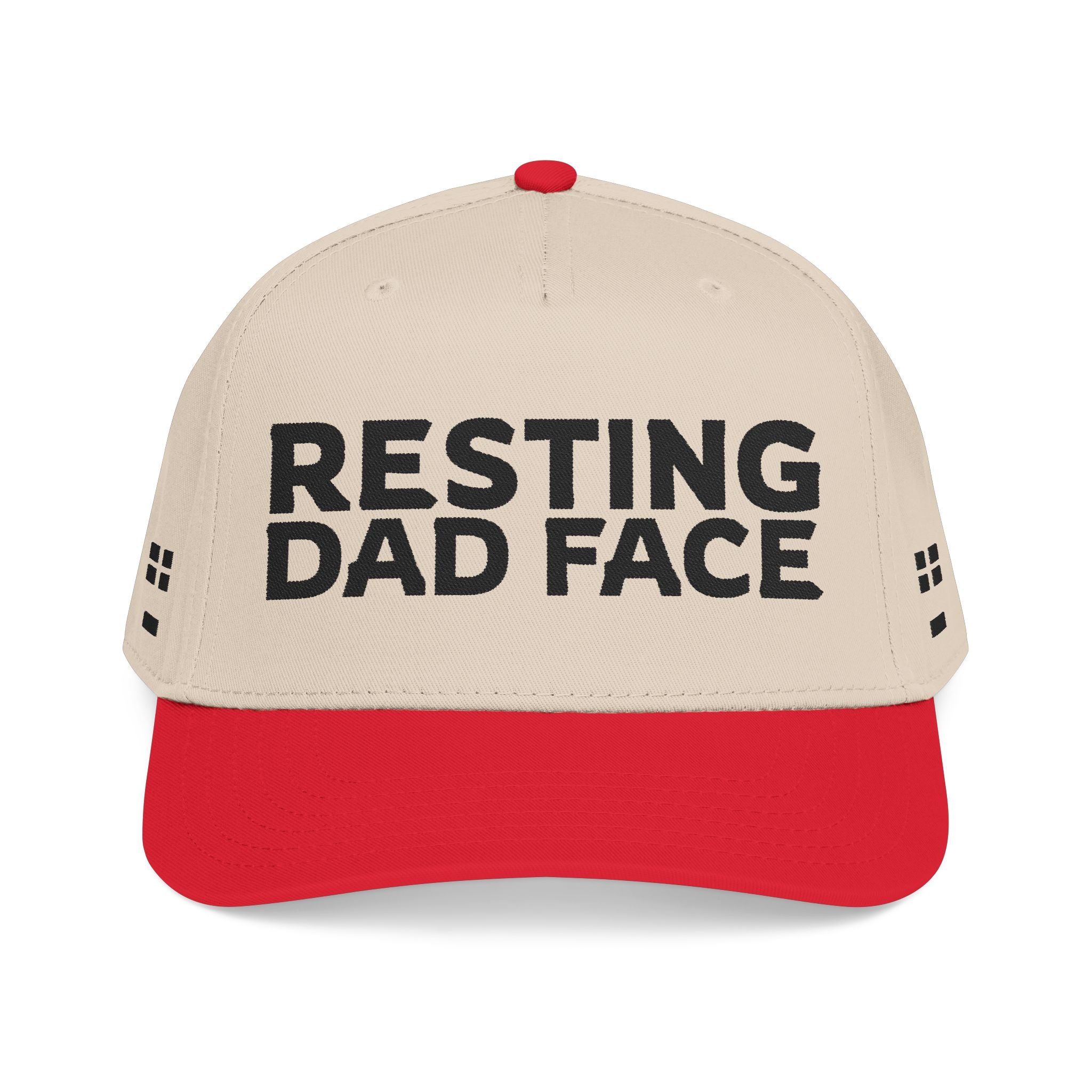 Resting Dad Face Cap - Black Embroidery