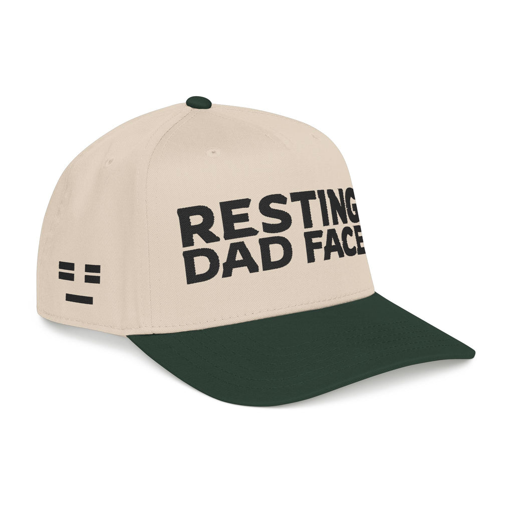 Resting Dad Face Cap - Black Embroidery