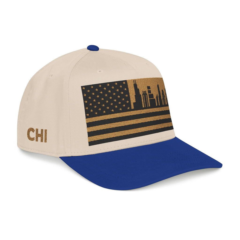 Chicago City Skyline Cap - Gold/Black Flag