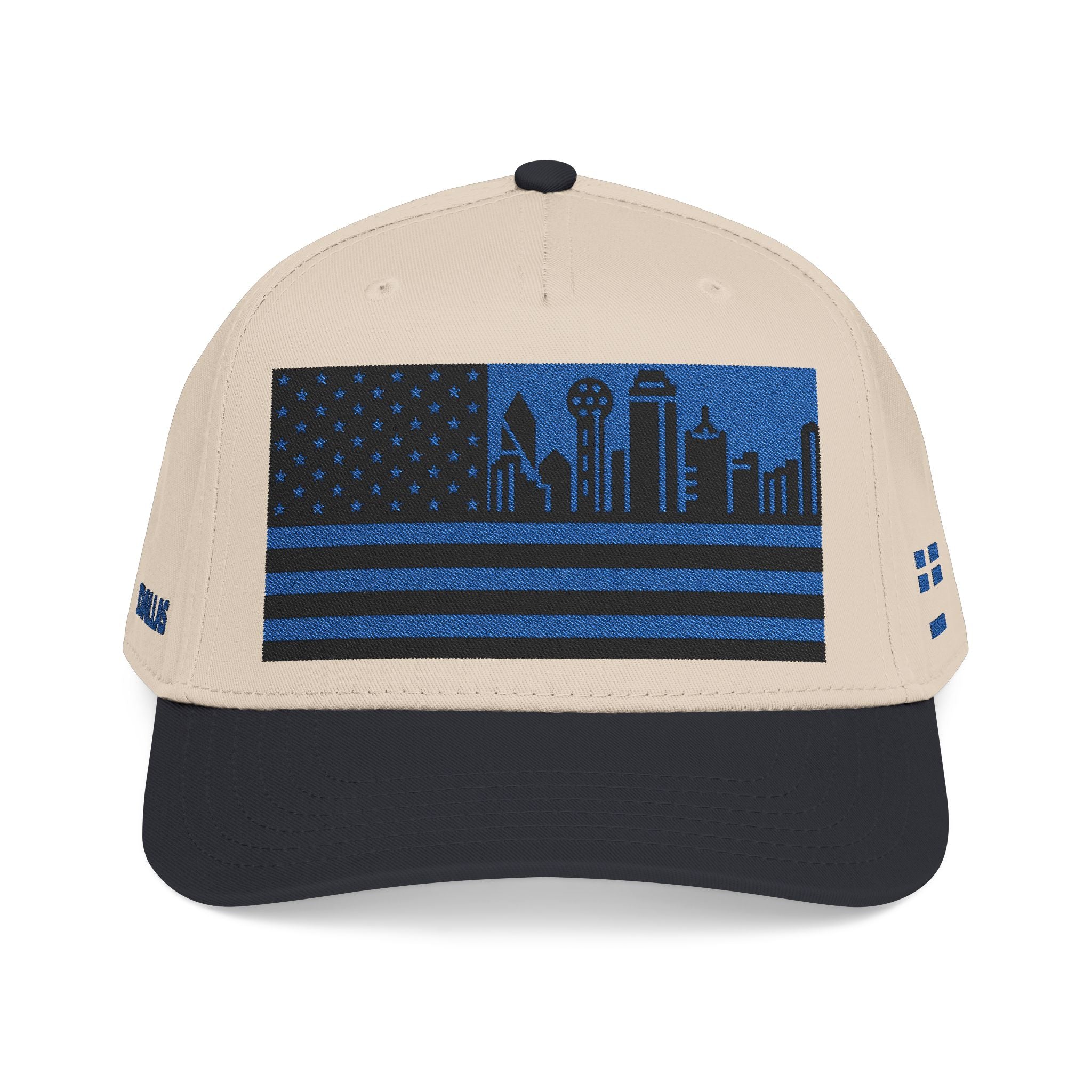 Dallas City Skyline Cap - Blue/Black Flag