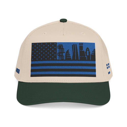 Austin City Skyline Cap - Blue/Black Flag