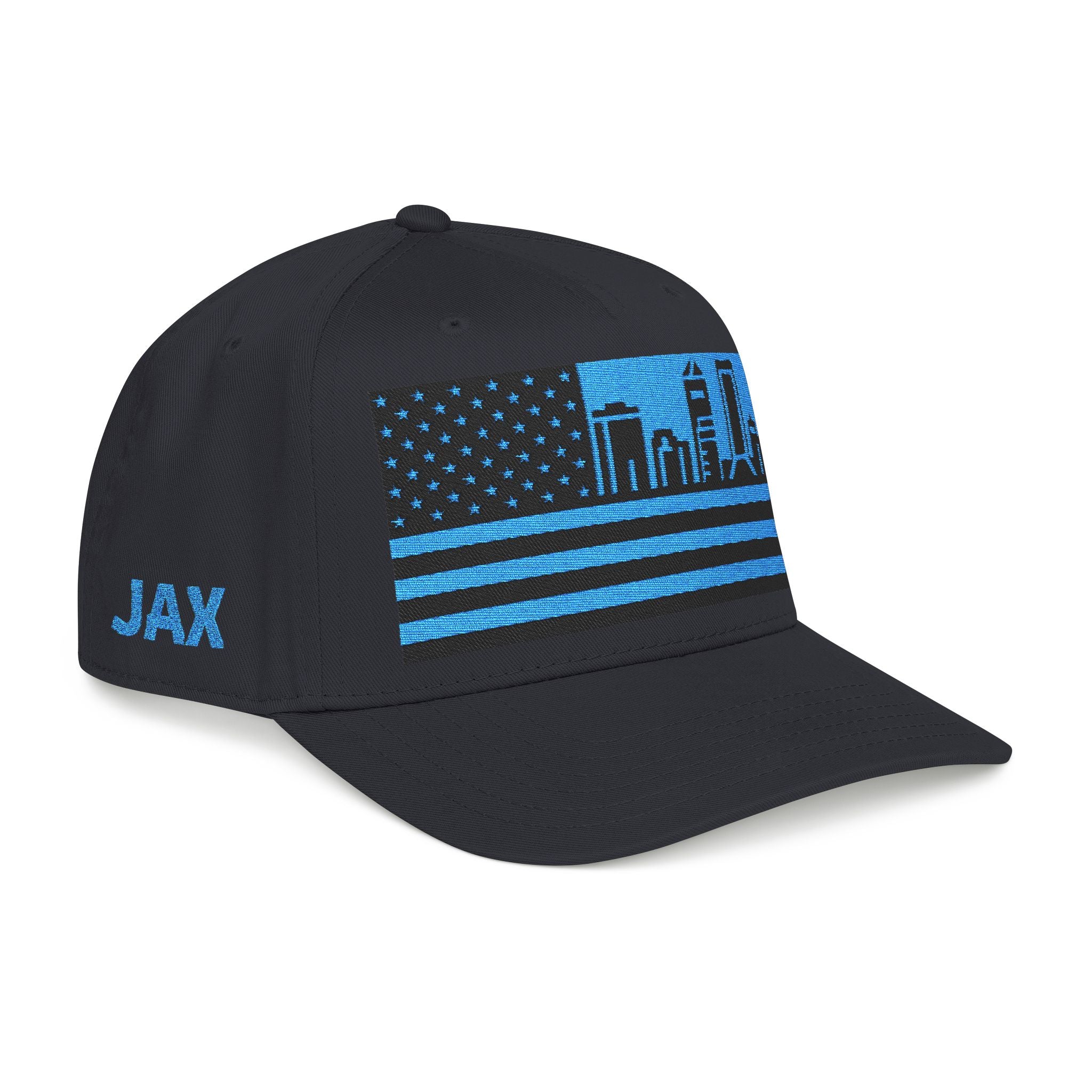 Jacksonville City Skyline Cap - Light Blue/Black