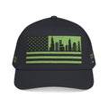 Chicago City Skyline Cap - Light Green/Black Flag