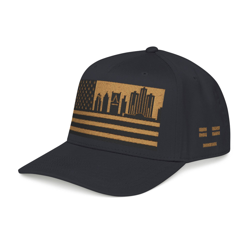 Detroit City Skyline Cap - Gold/Black Flag