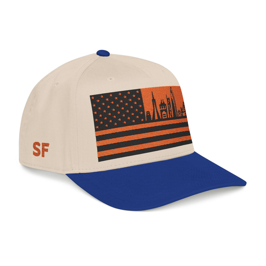 San Francisco City Skyline Cap - Orange/Black Flag