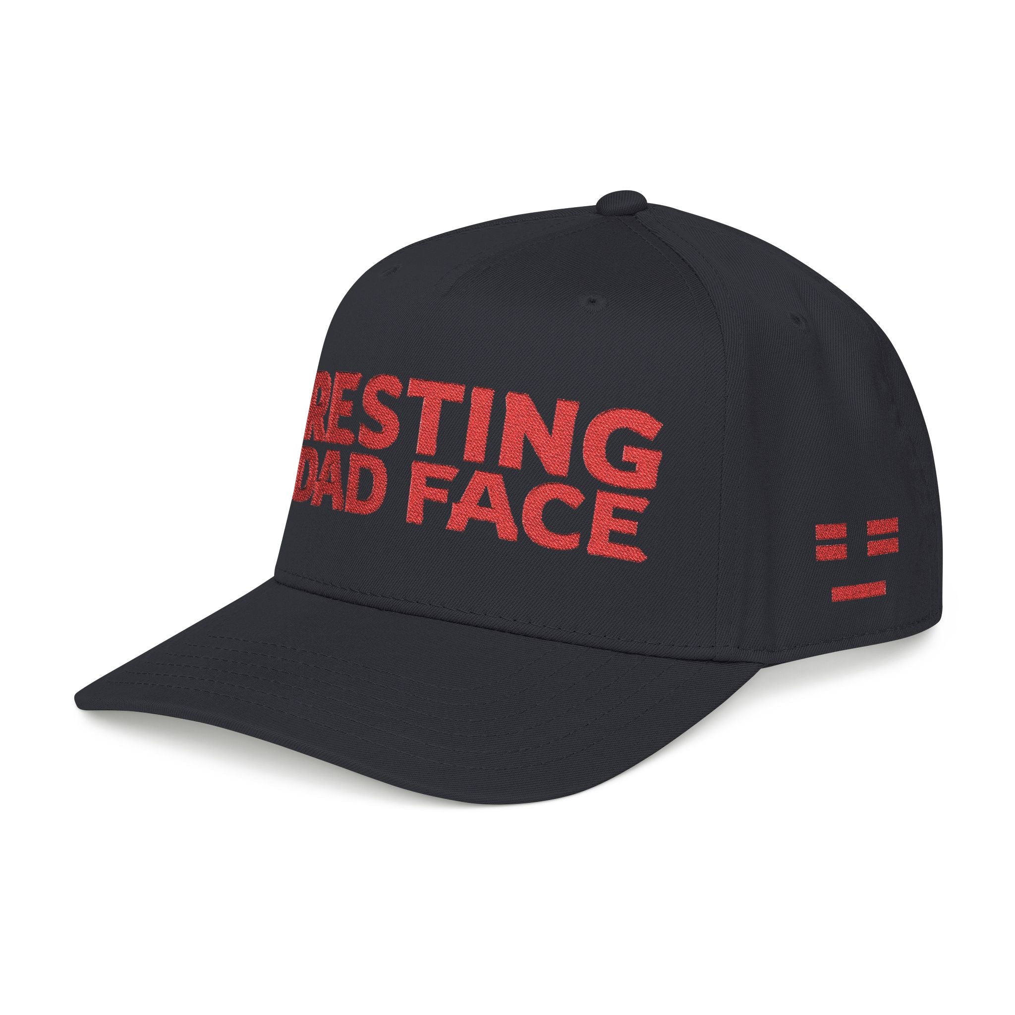 Resting Dad Face Cap - Red Embroidery