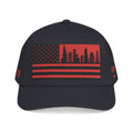 Chicago City Skyline Cap - Red/Black Flag