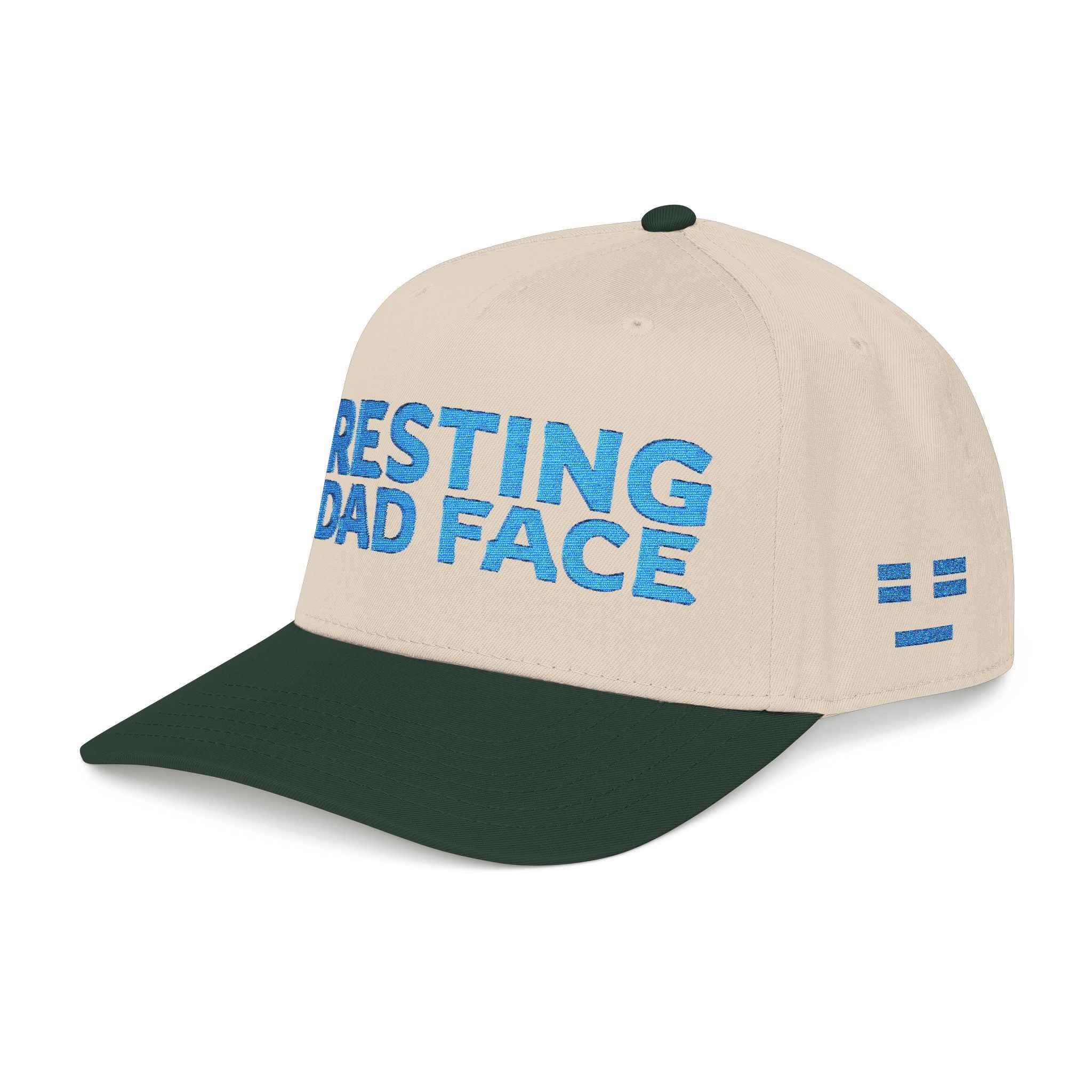 Resting Dad Face Cap - Light Blue Embroidery