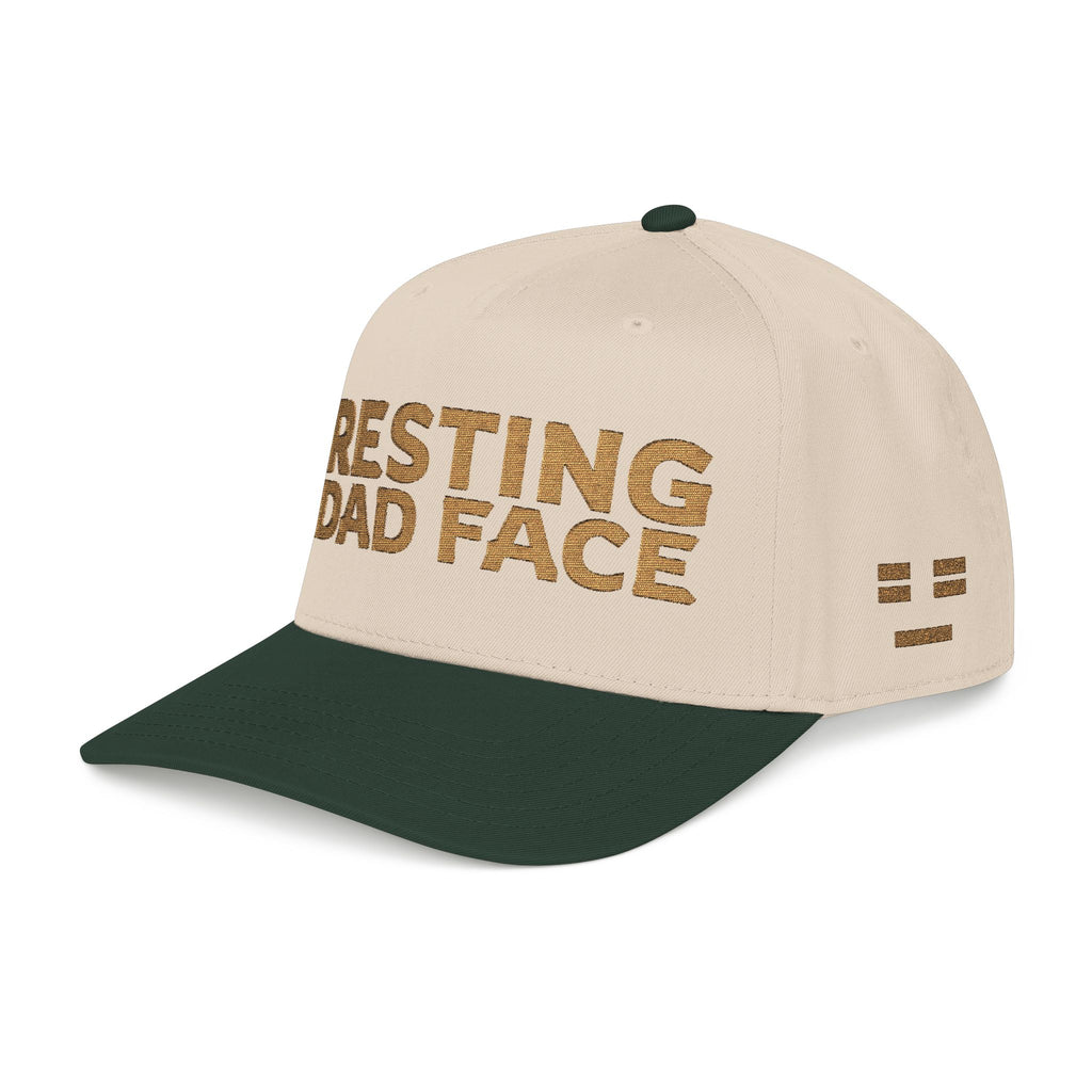 Resting Dad Face Cap - Gold Embroidery