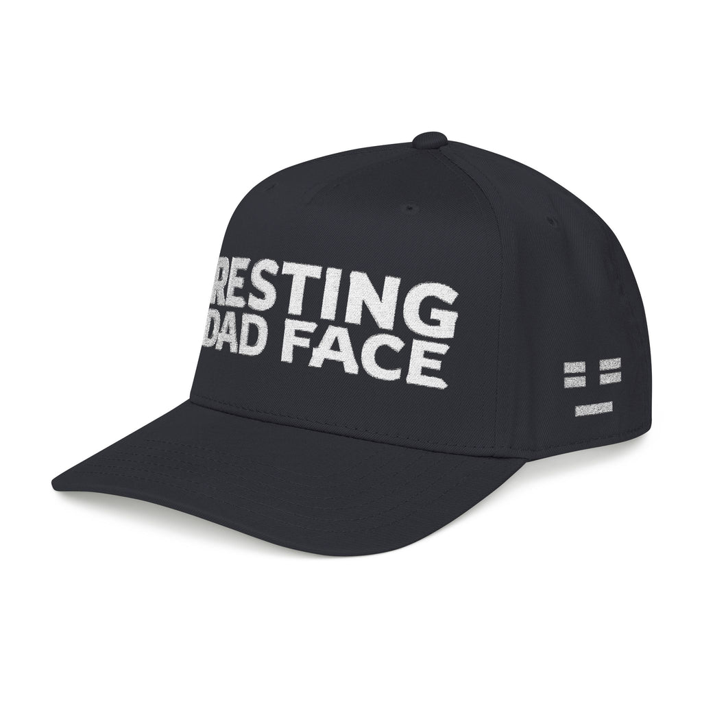 Resting Dad Face Cap - White Embroidery