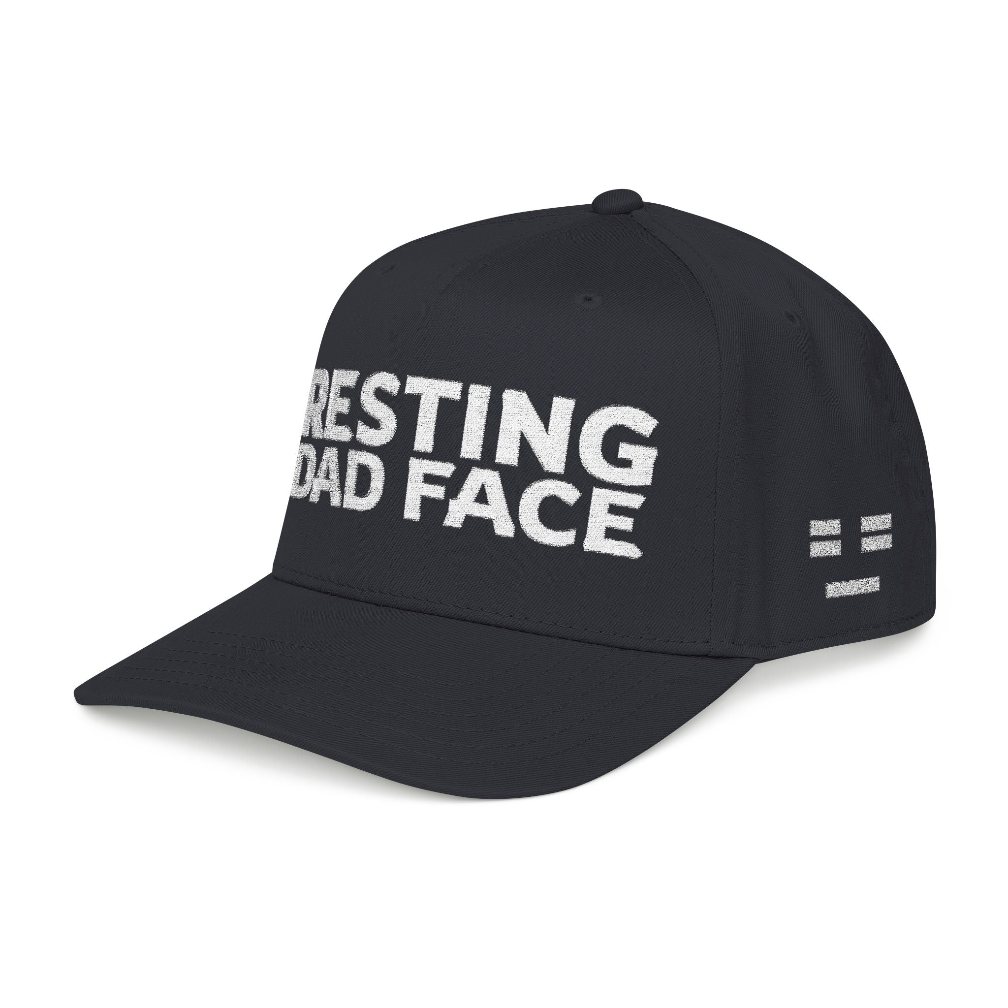 Resting Dad Face Cap - White Embroidery
