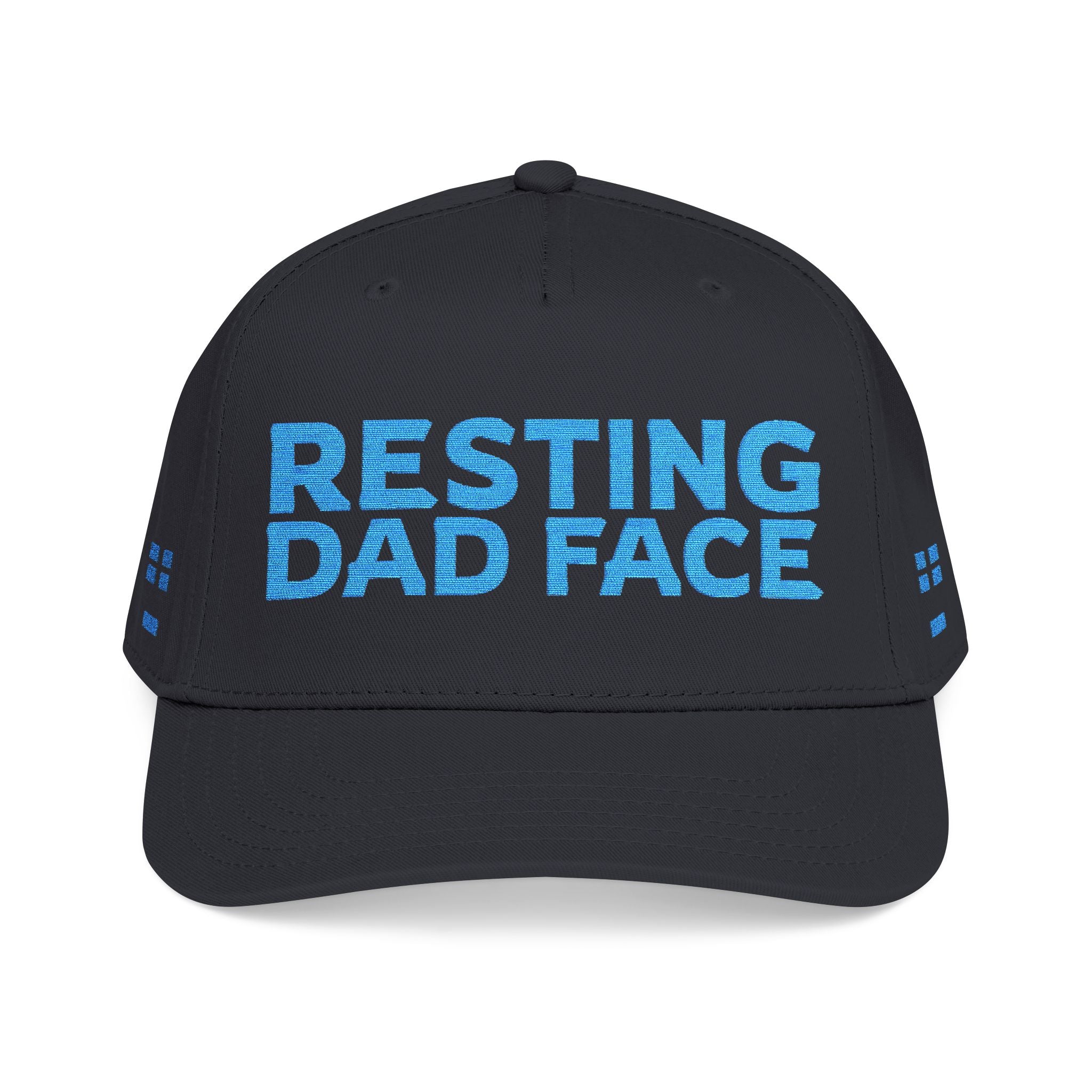Resting Dad Face Cap - Light Blue Embroidery