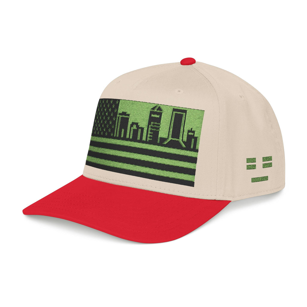 Jacksonville City Skyline Cap - Light Green/Black