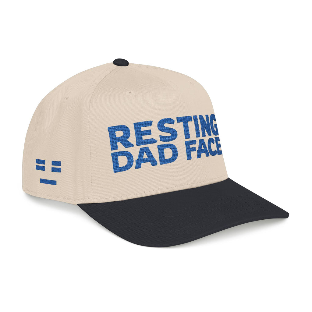 Resting Dad Face Cap - Blue Embroidery