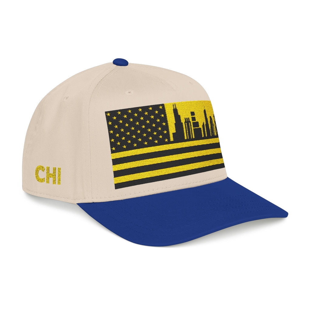 Chicago City Skyline Cap - Yellow/Black Flag