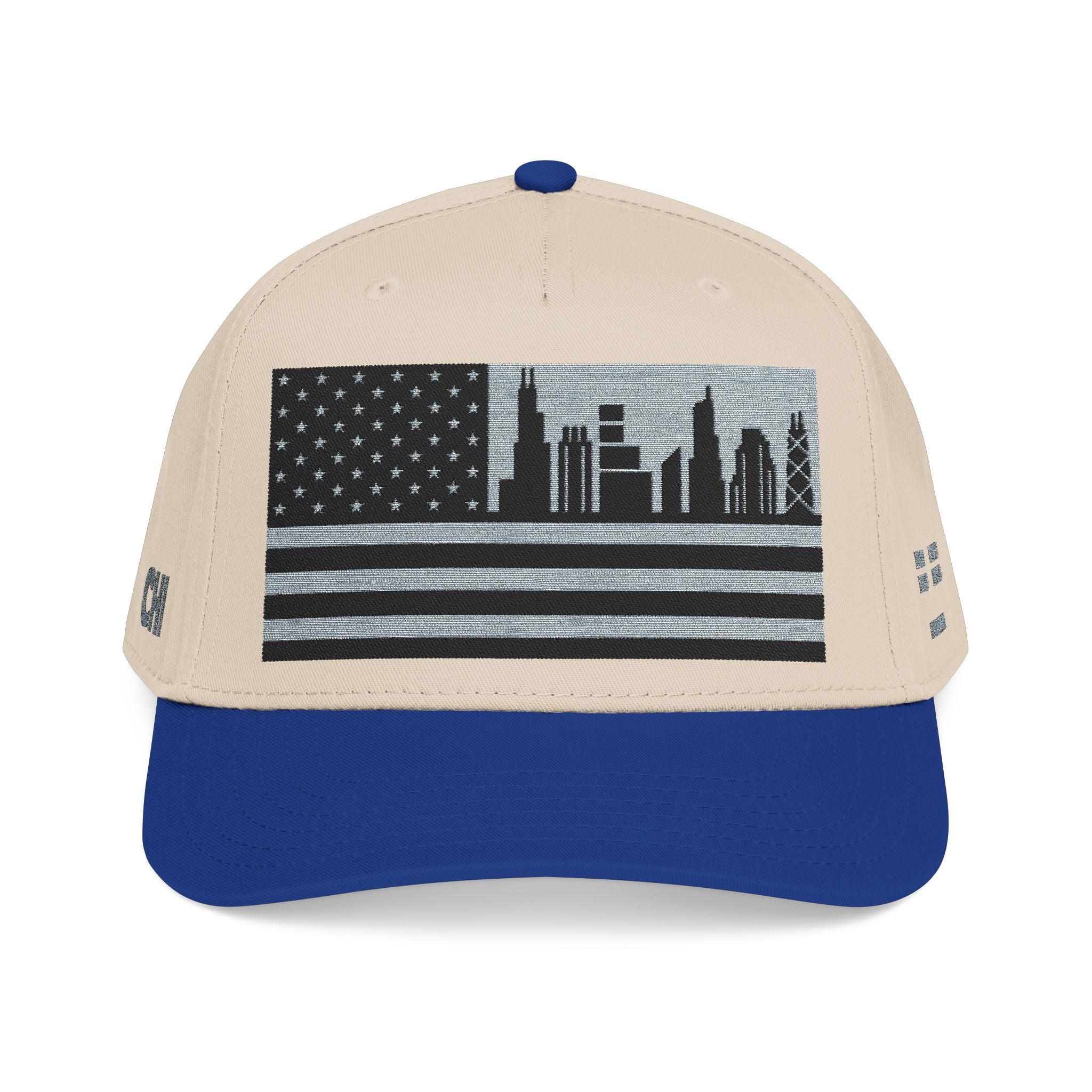 Chicago City Skyline Cap - Grey/Black Flag