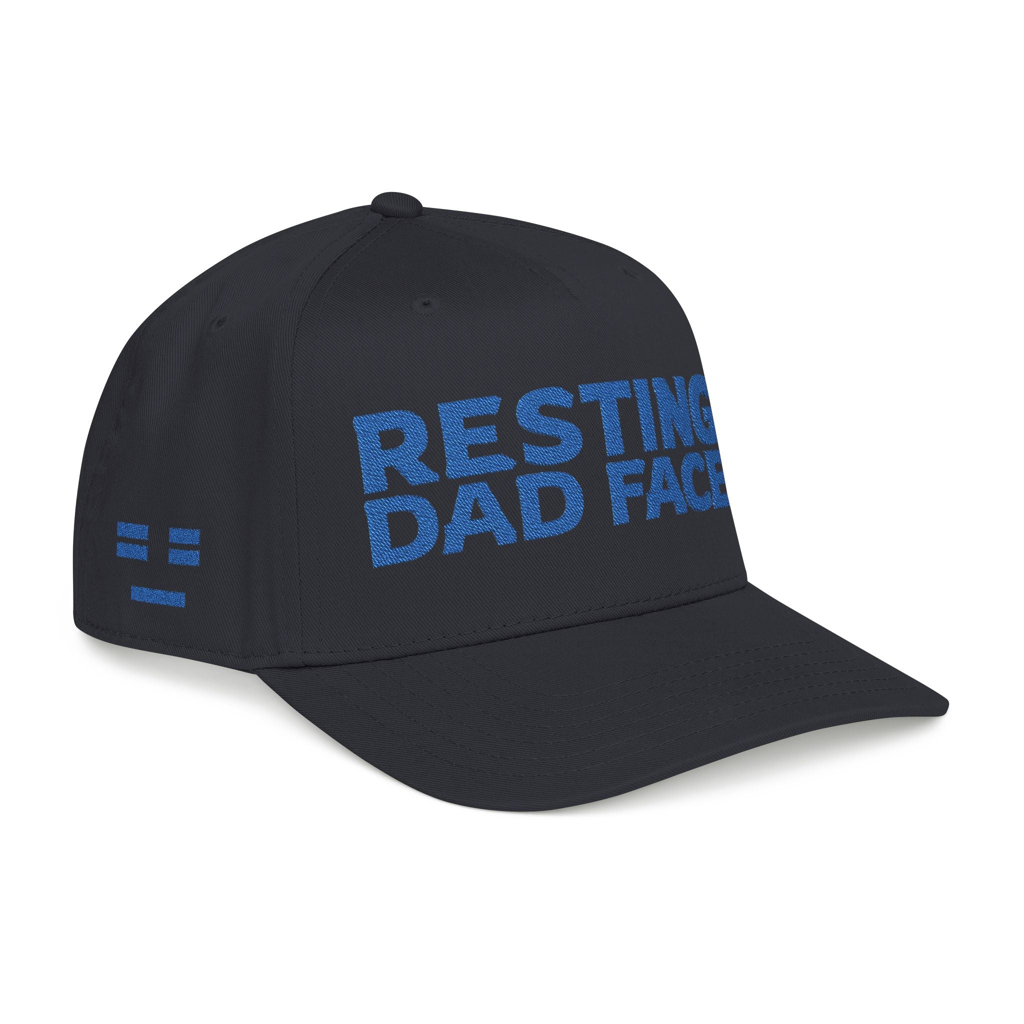 Resting Dad Face Cap - Blue Embroidery