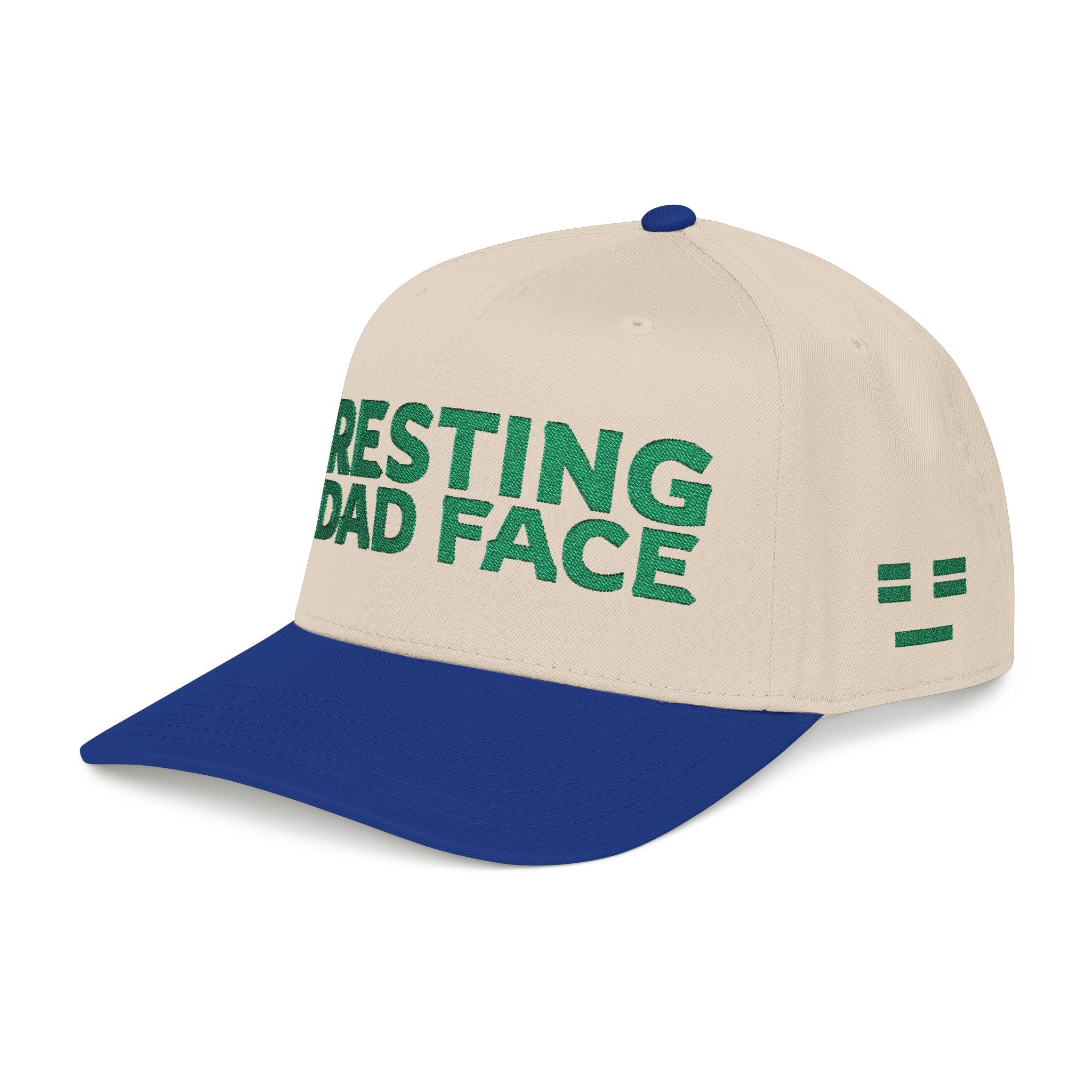 Resting Dad Face Cap - Green Embroidery