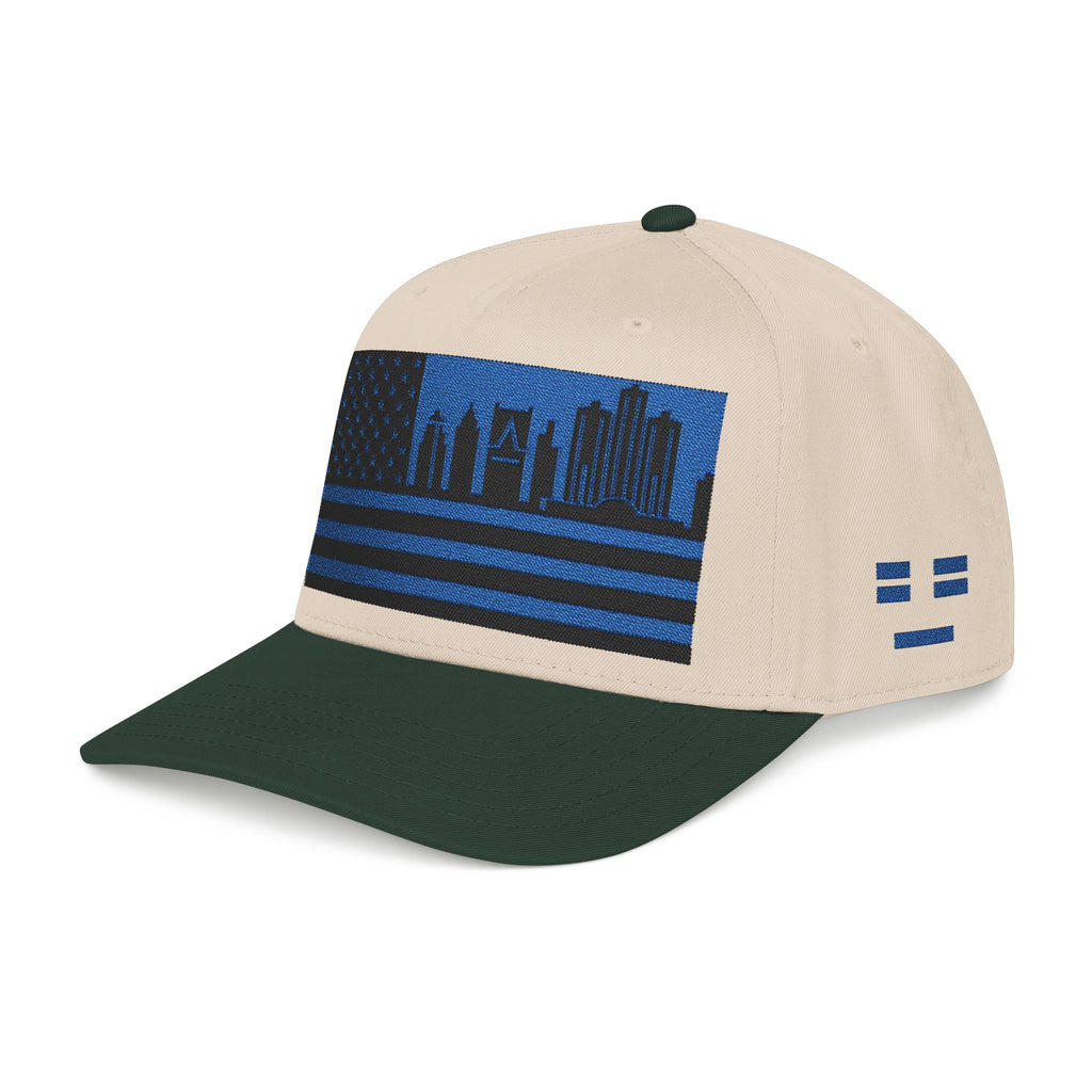 Detroit City Skyline Cap - Blue/Black Flag