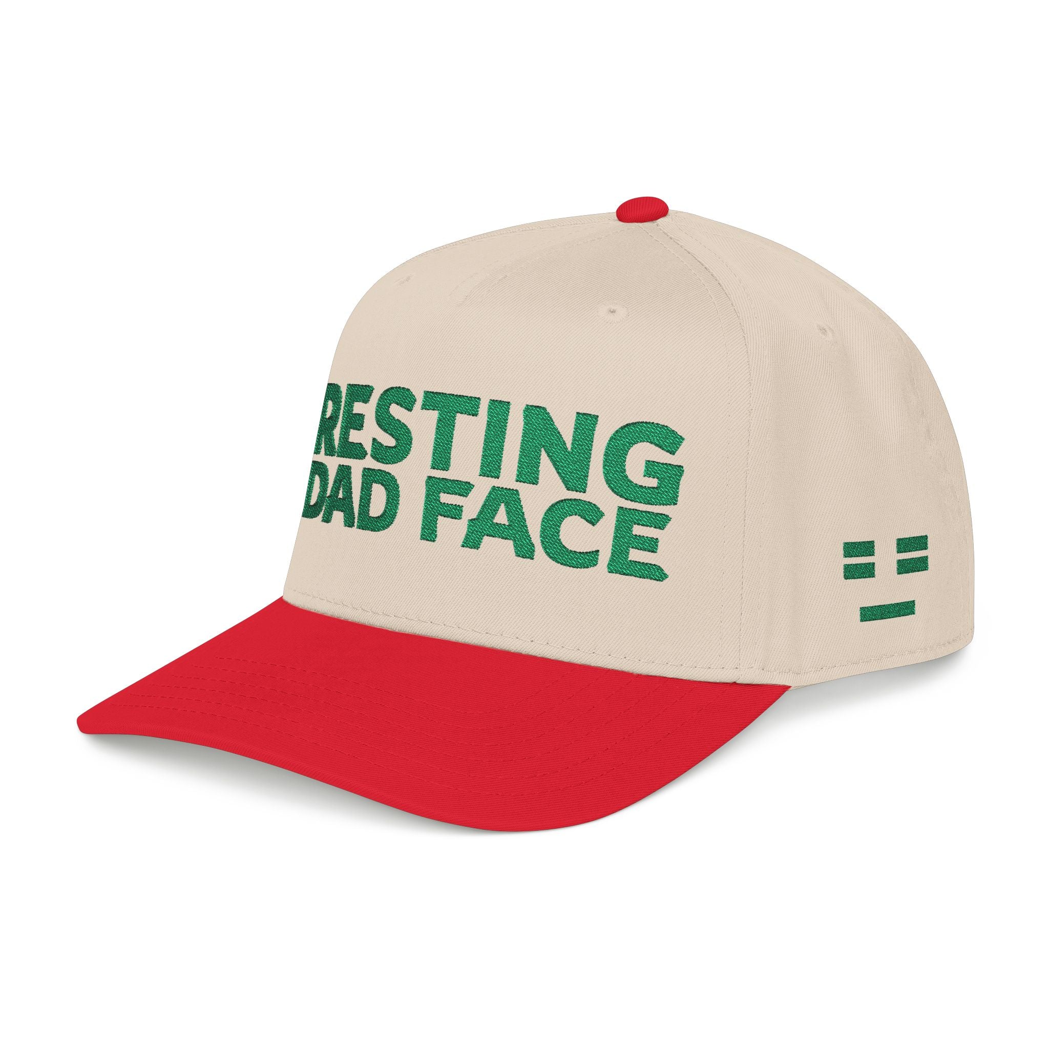 Resting Dad Face Cap - Green Embroidery