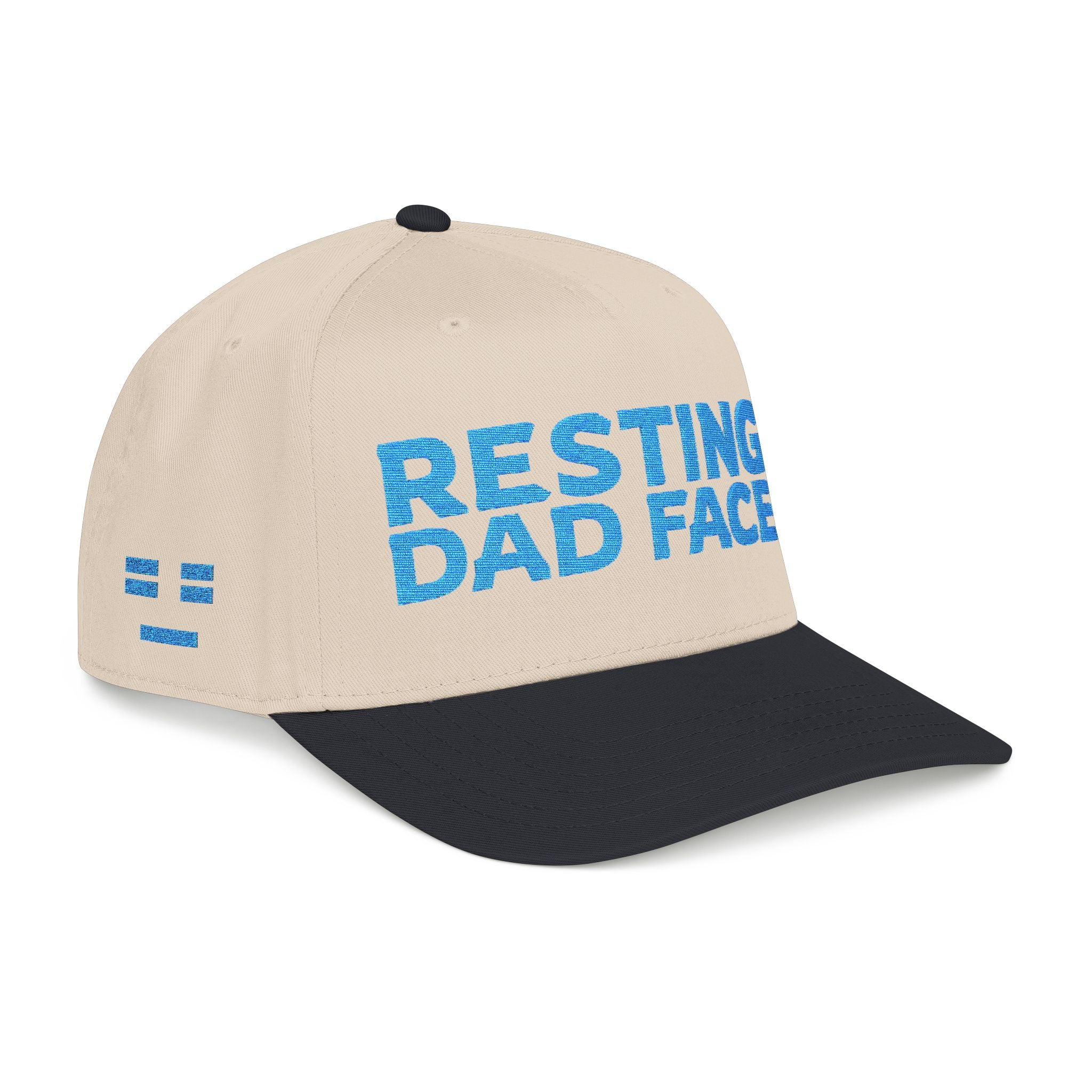 Resting Dad Face Cap - Light Blue Embroidery