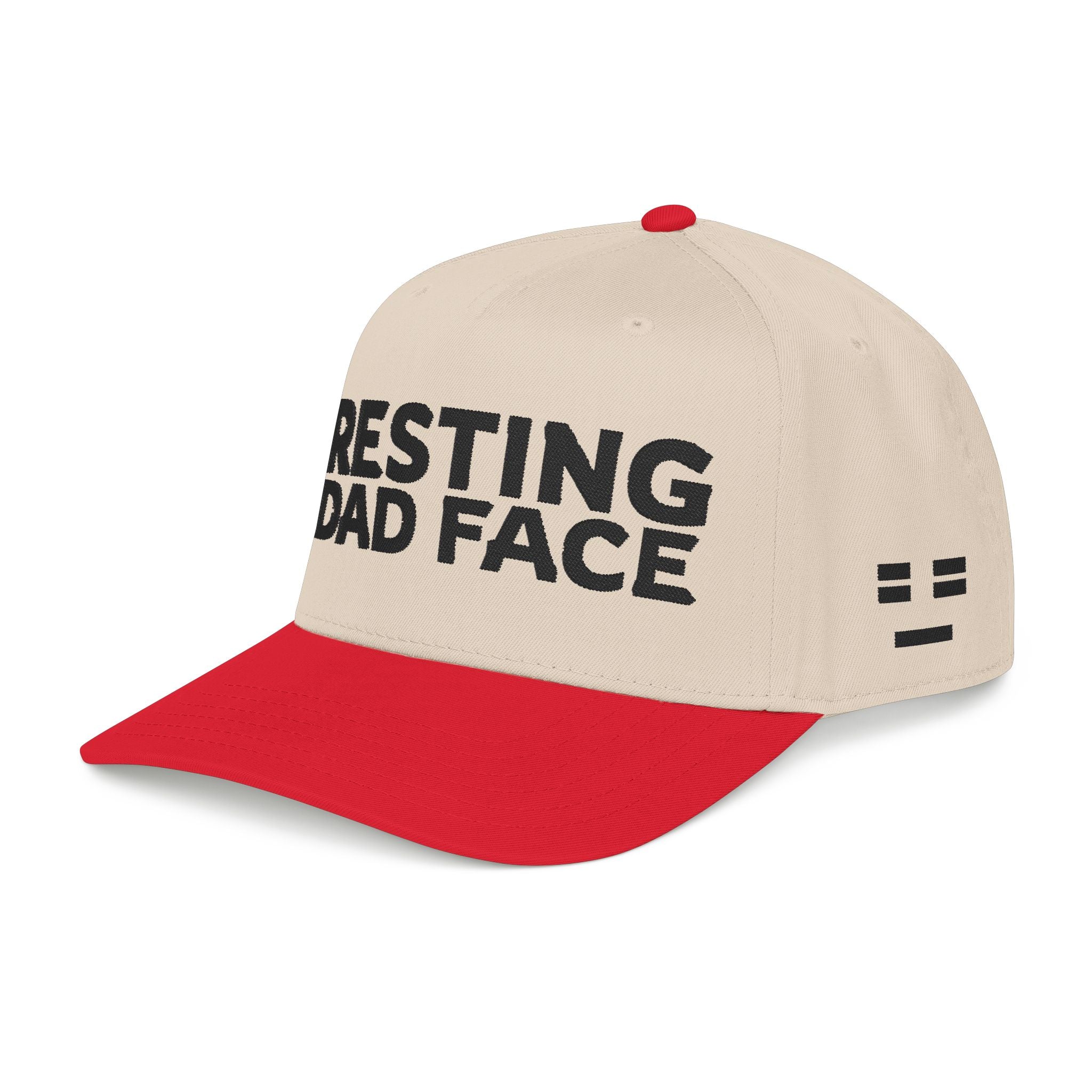 Resting Dad Face Cap - Black Embroidery