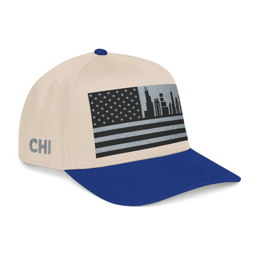 Chicago City Skyline Cap - Grey/Black Flag