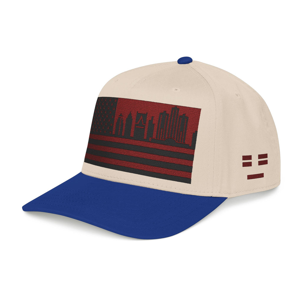 Detroit City Skyline Cap - Maroon/Black Flag