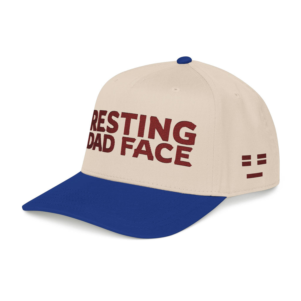 Resting Dad Face Cap - Maroon Embroidery