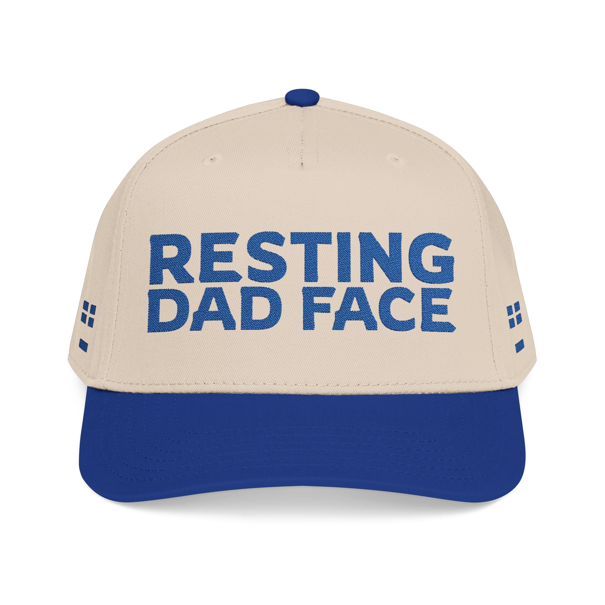 Resting Dad Face Cap - Blue Embroidery