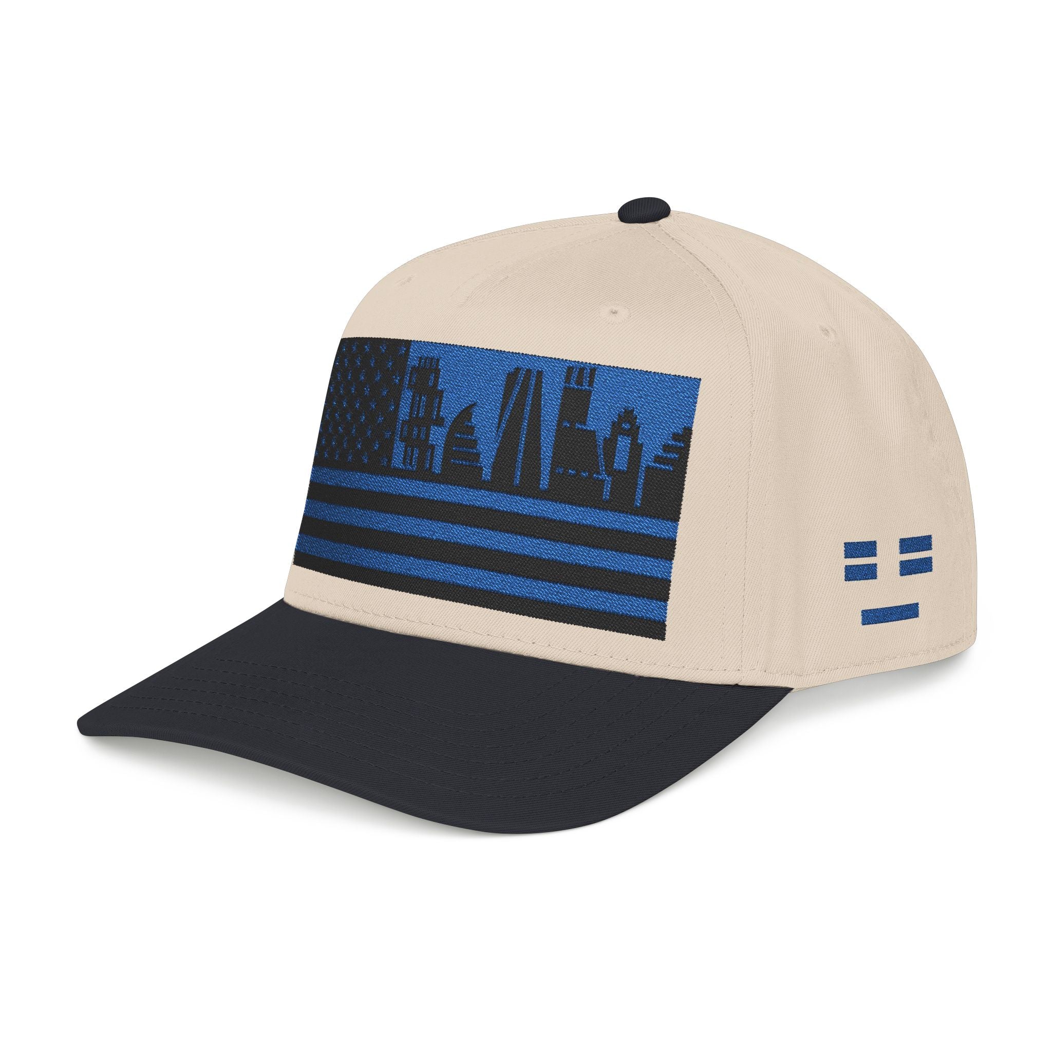 Austin City Skyline Cap - Blue/Black Flag