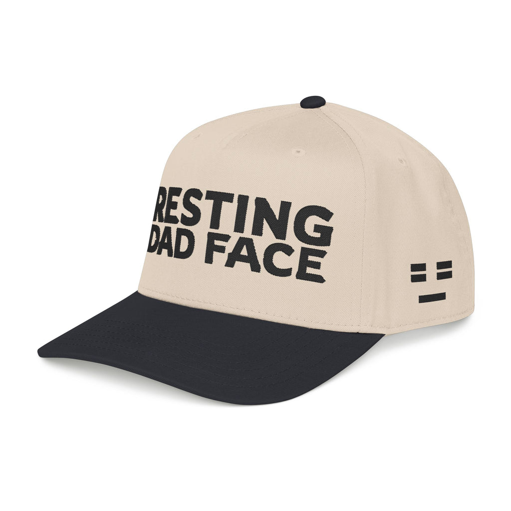Resting Dad Face Cap - Black Embroidery