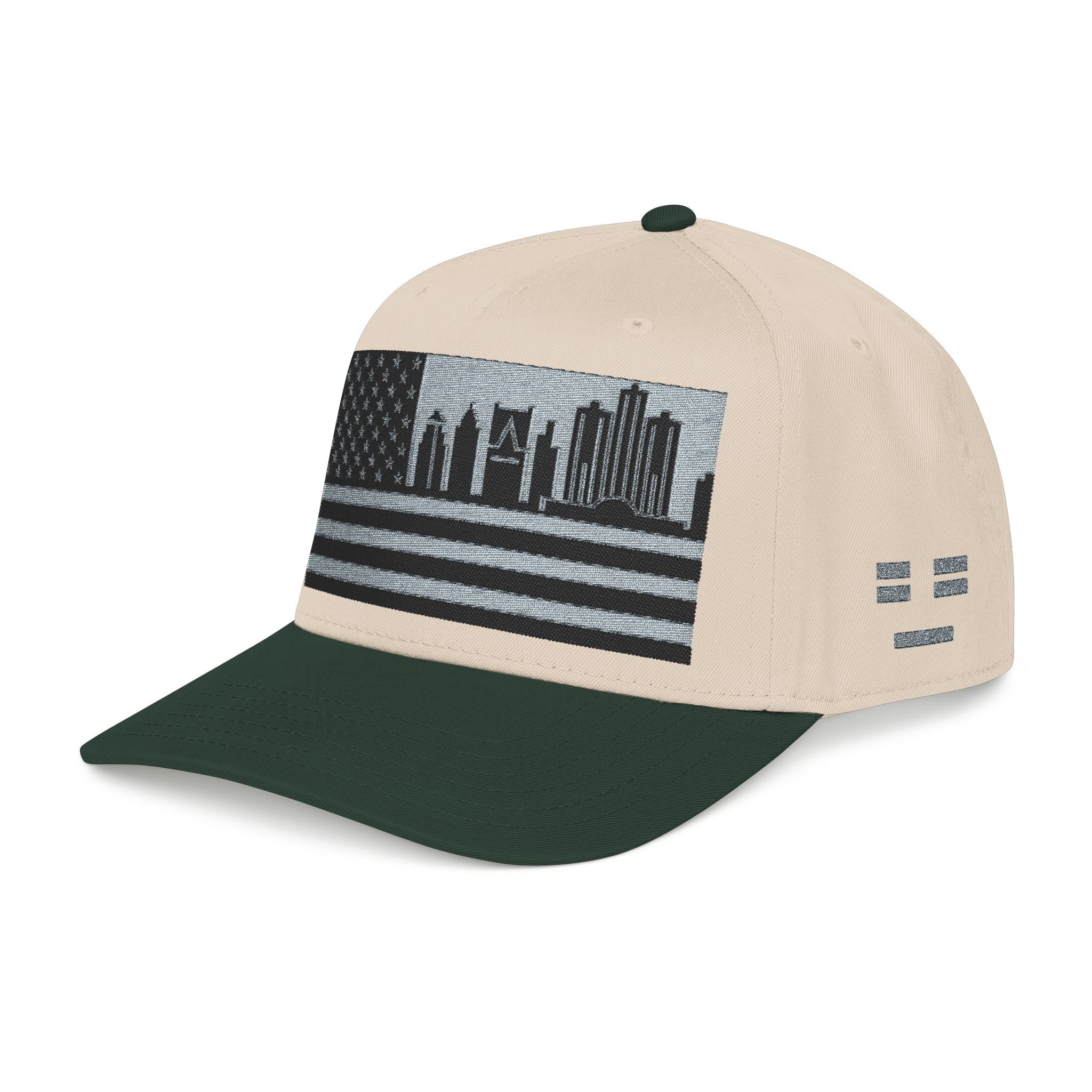 Detroit City Skyline Cap - Grey/Black Flag