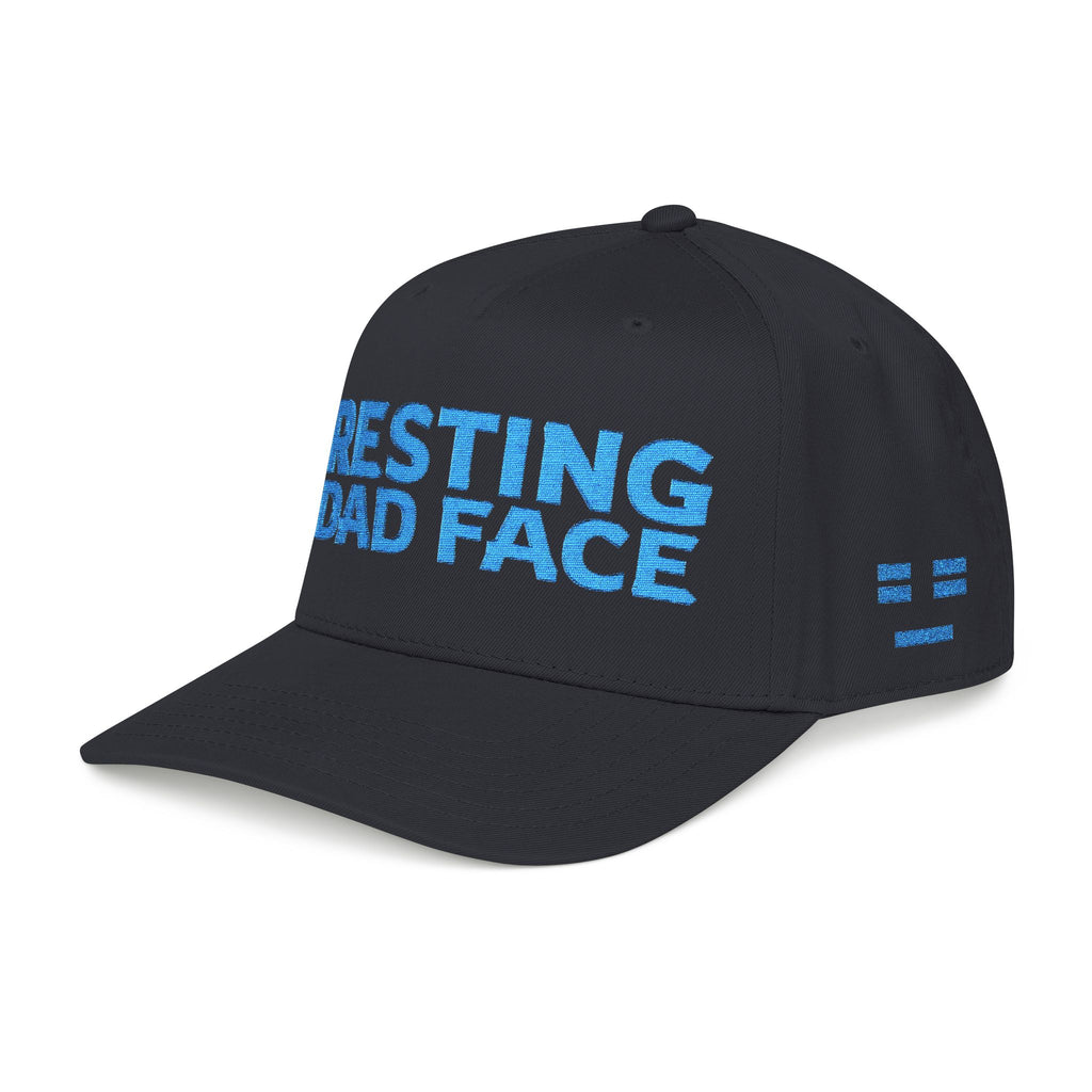 Resting Dad Face Cap - Light Blue Embroidery