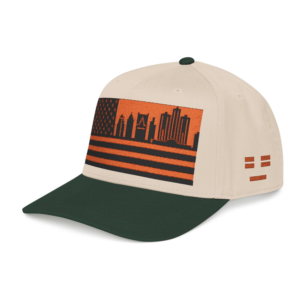 Detroit City Skyline Cap - Orange/Black Flag