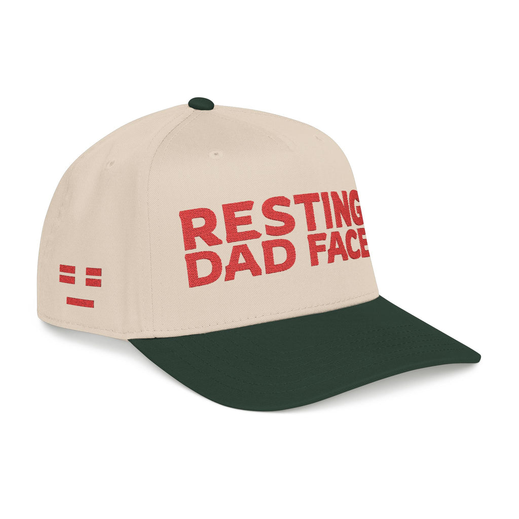 Resting Dad Face Cap - Red Embroidery