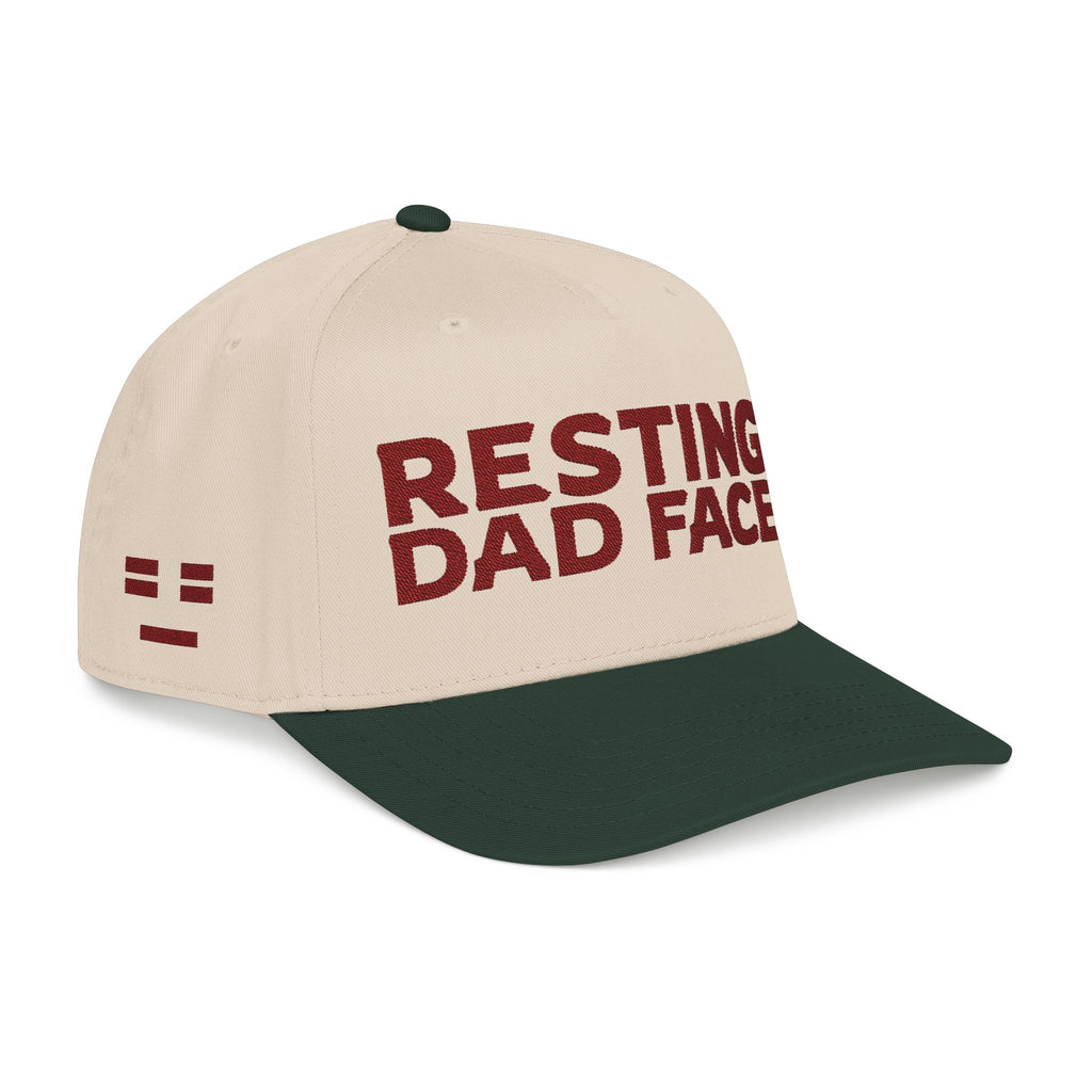 Resting Dad Face Cap - Maroon Embroidery