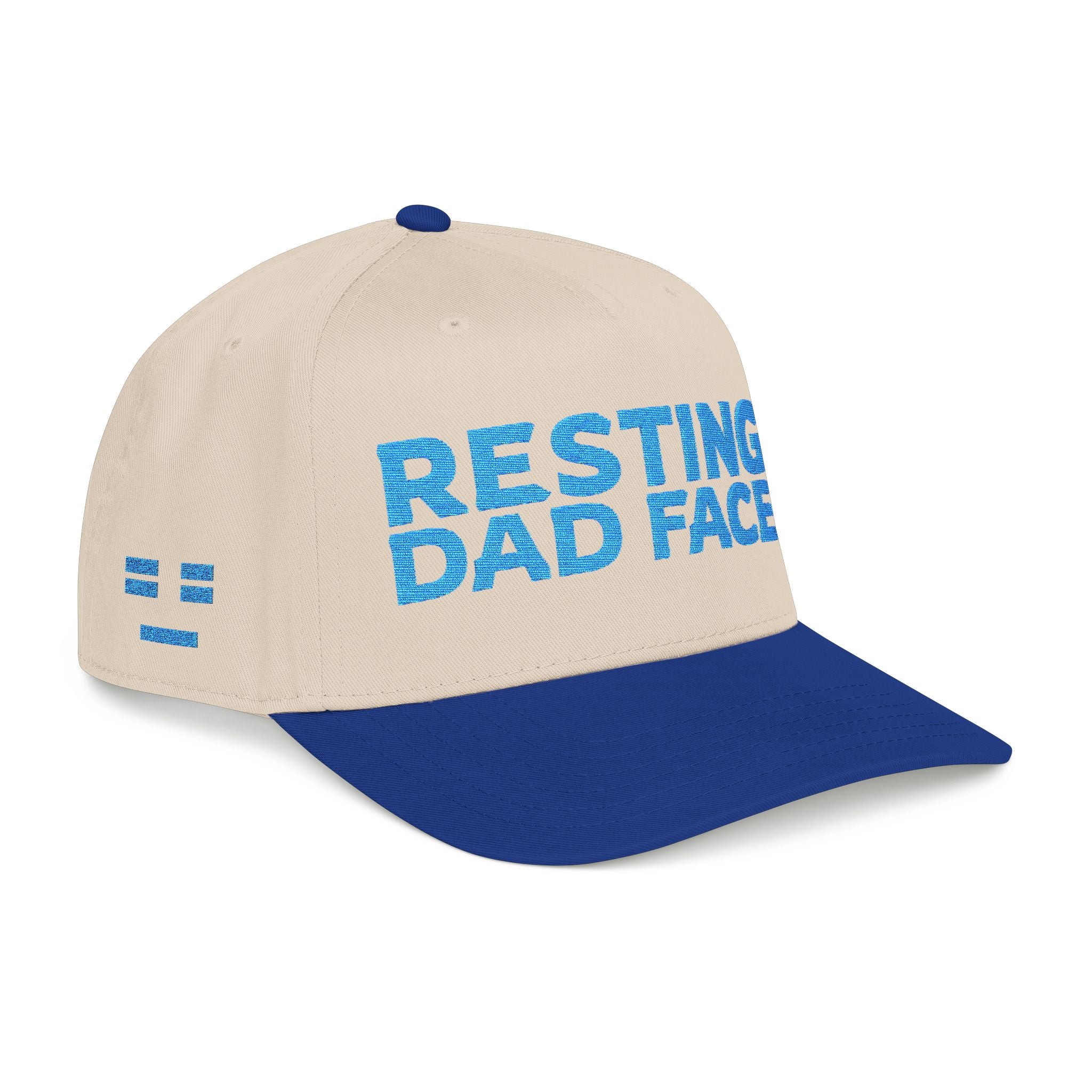 Resting Dad Face Cap - Light Blue Embroidery