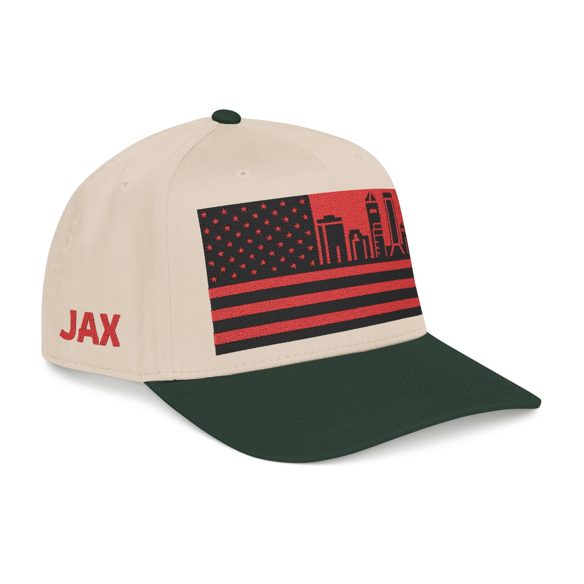 Jacksonville City Skyline Cap - Red/Black