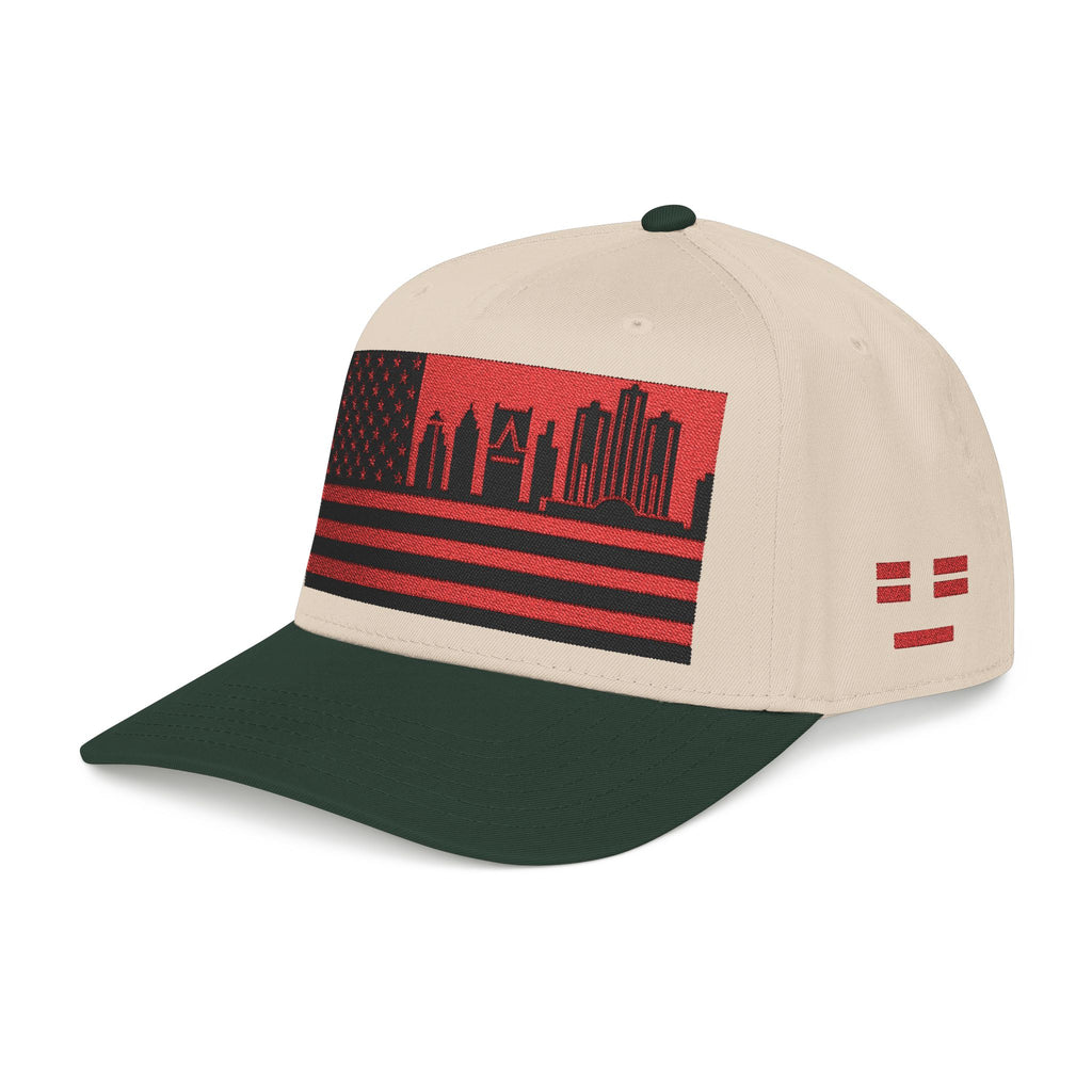 Detroit City Skyline Cap - Red/Black Flag