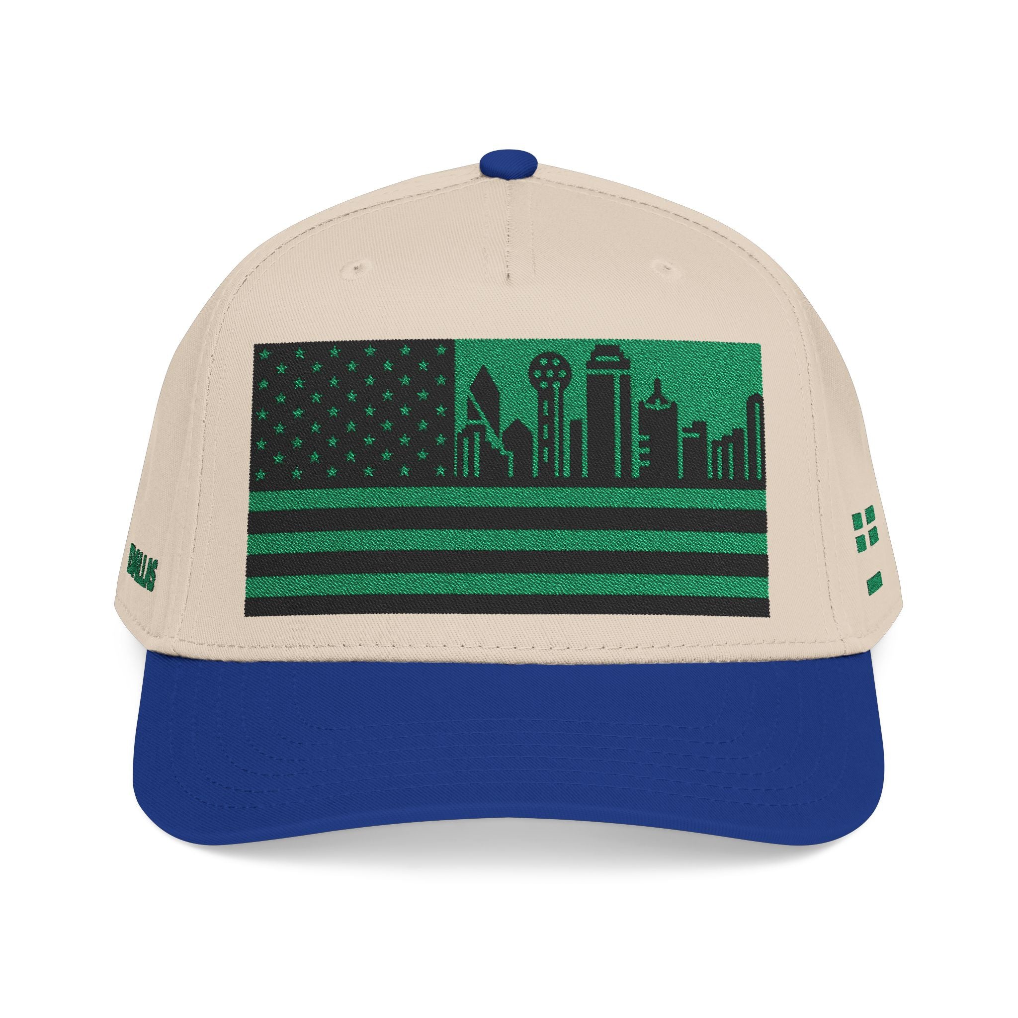 Dallas City Skyline Cap - Green/Black Flag