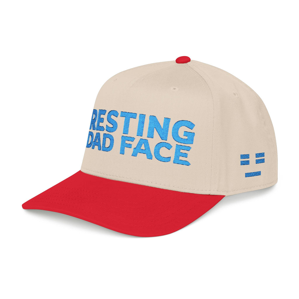 Resting Dad Face Cap - Light Blue Embroidery