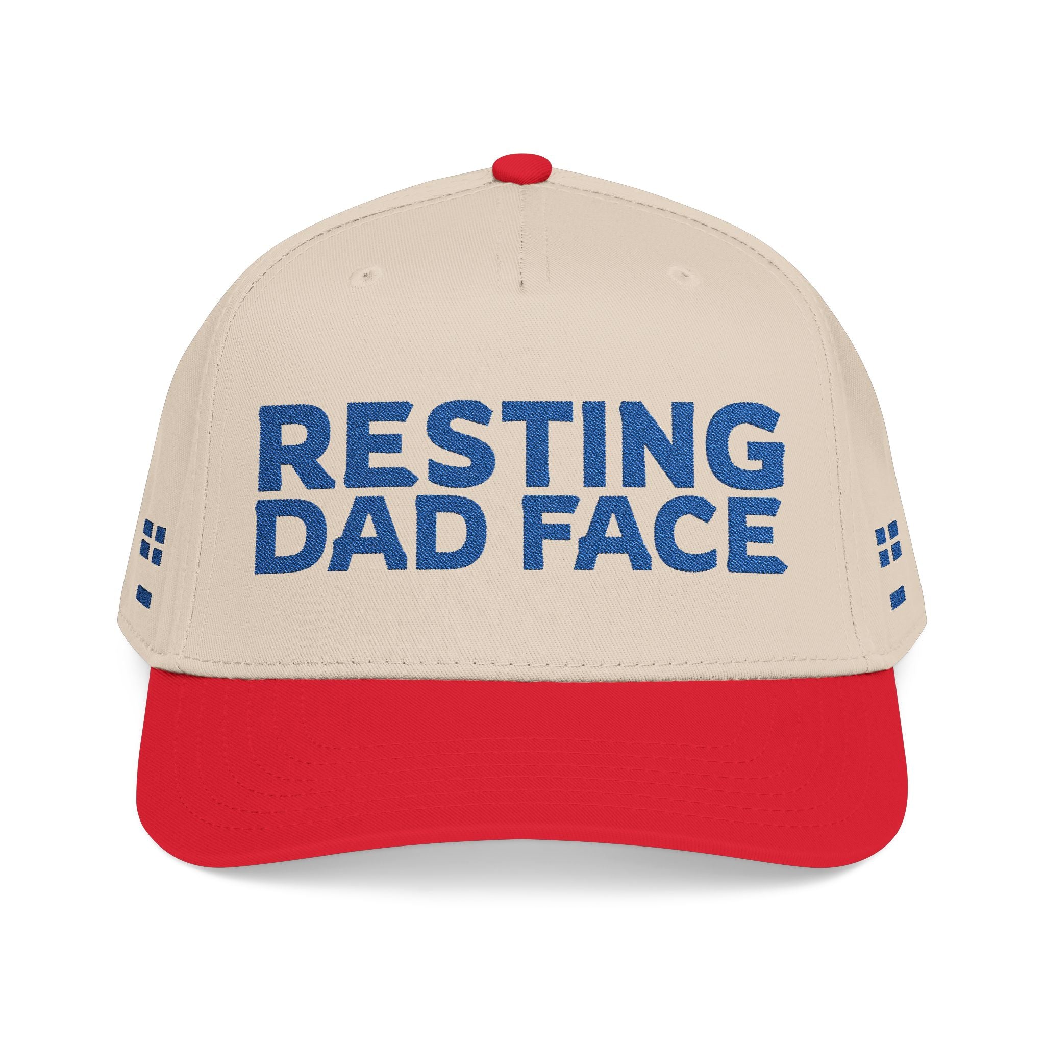 Resting Dad Face Cap - Blue Embroidery