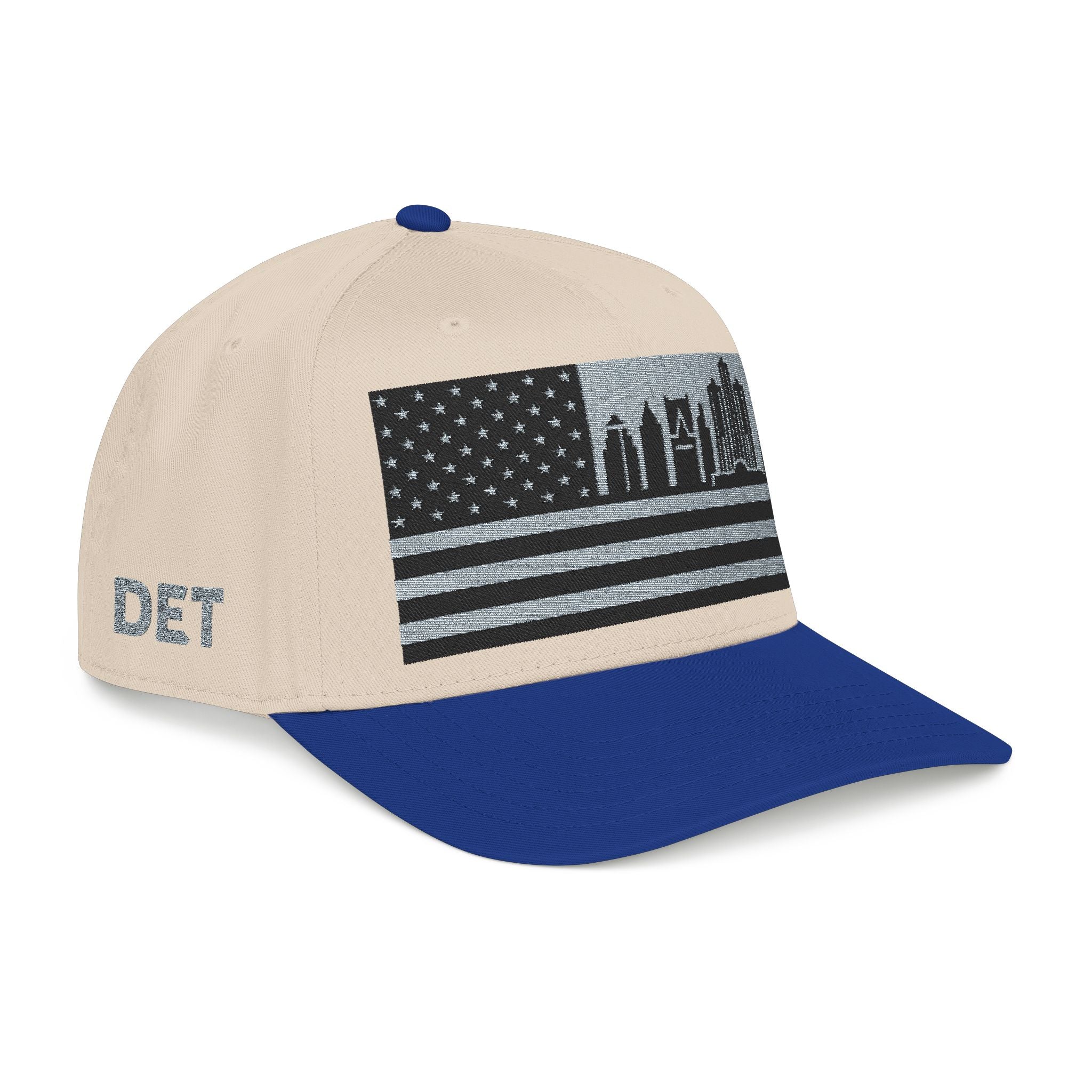 Detroit City Skyline Cap - Grey/Black Flag