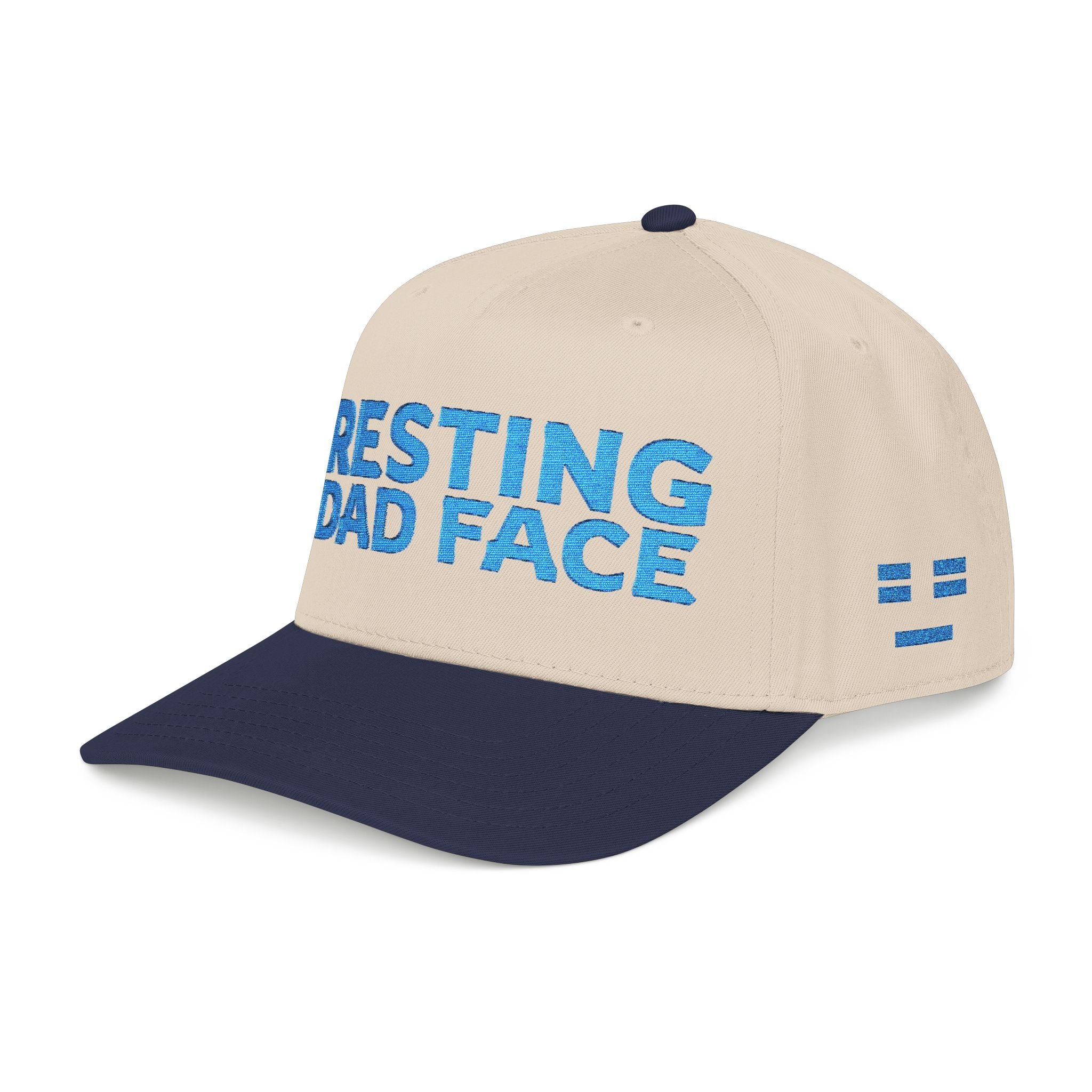 Resting Dad Face Cap - Light Blue Embroidery